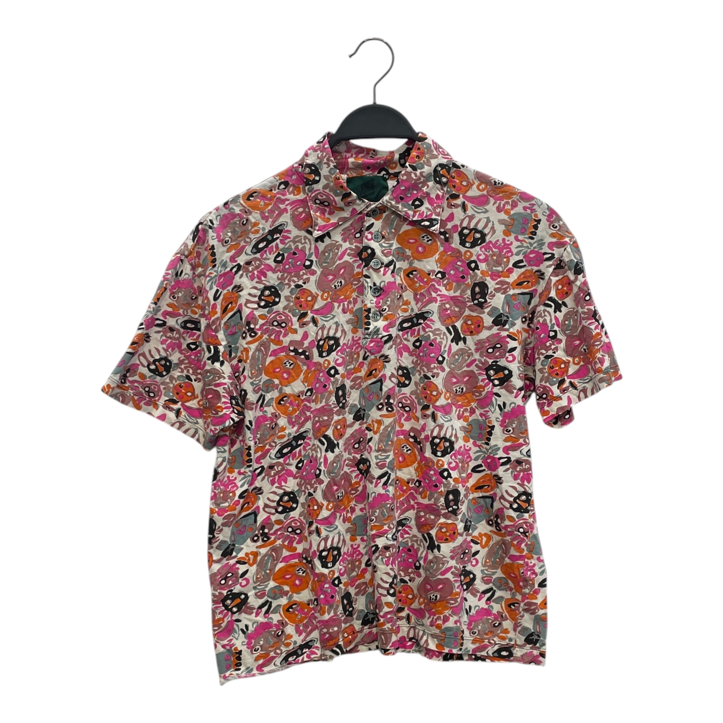 JUNIOR GAULTIER/Polo Shirt/S/Cotton/MLT/All Over Print/ABSTRACT FACES view 1