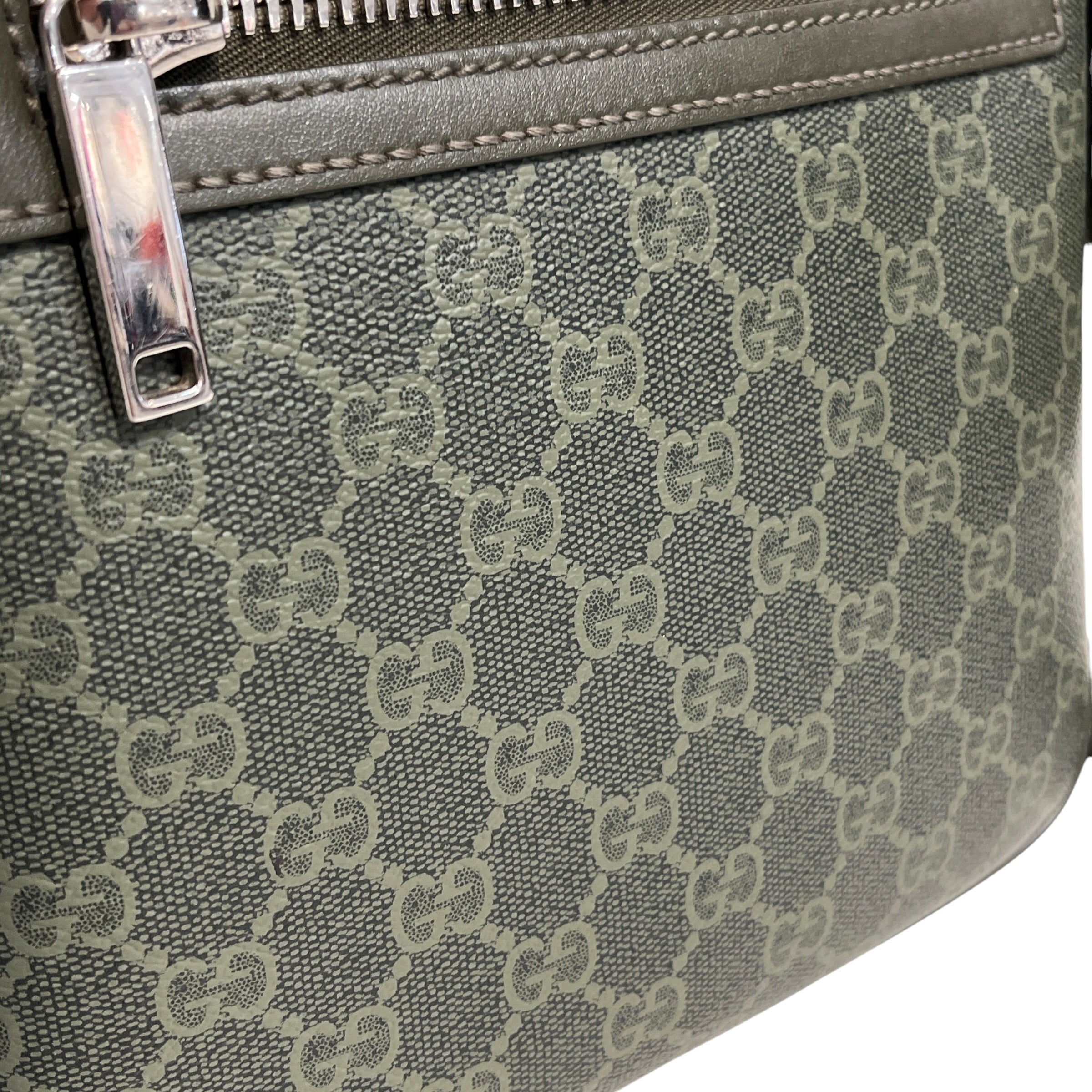 GUCCI/Cross Body Bag/Monogram/Leather/GRN/498879 view 6