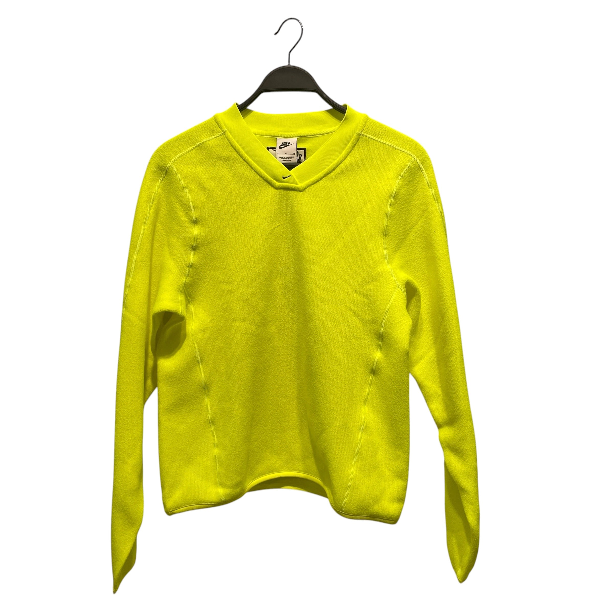 NIKE/STUSSY/Sweater/S/Cotton/YEL/NIKE X STUSSY NEON YELLOW view 1