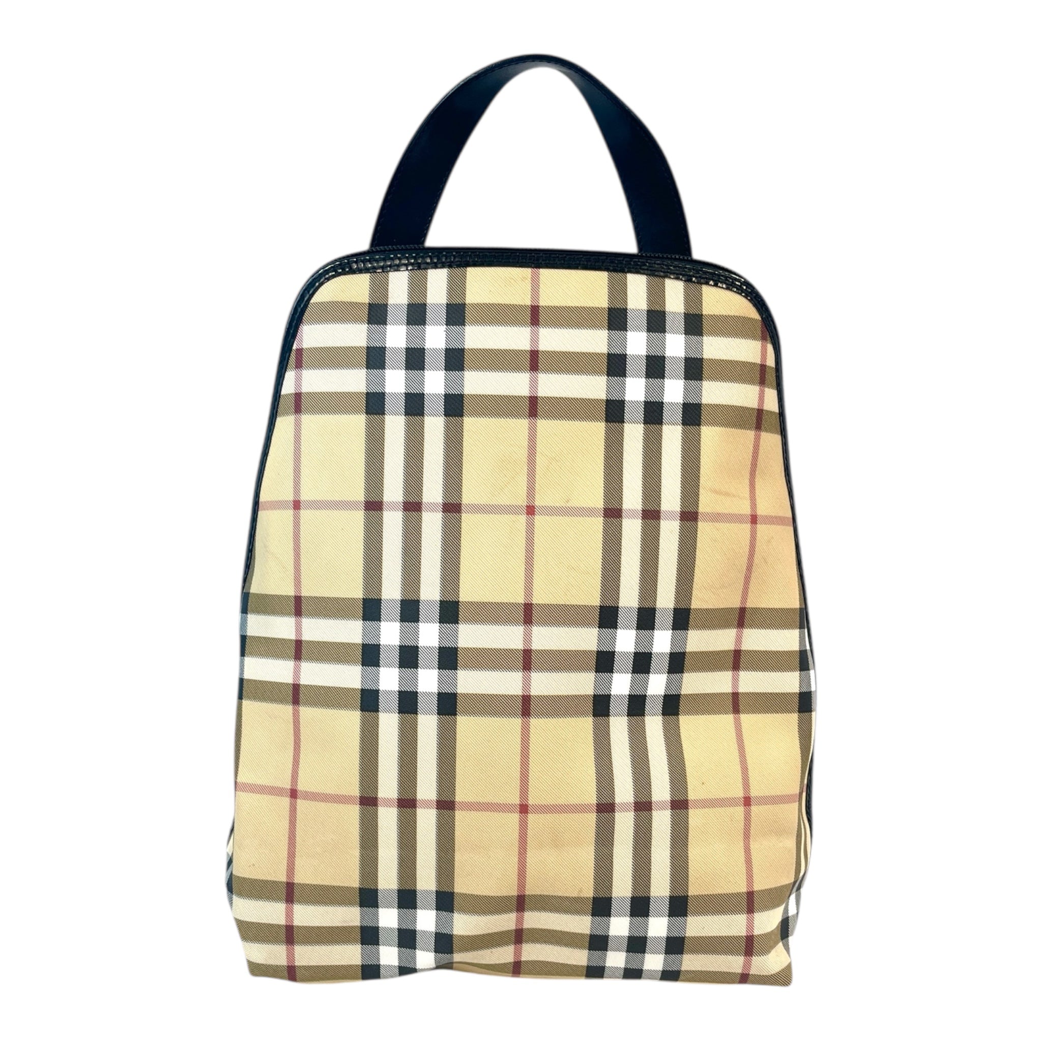 BURBERRY LONDON/Backpack/Plaid/Nylon/BEG/Nova Check view 1