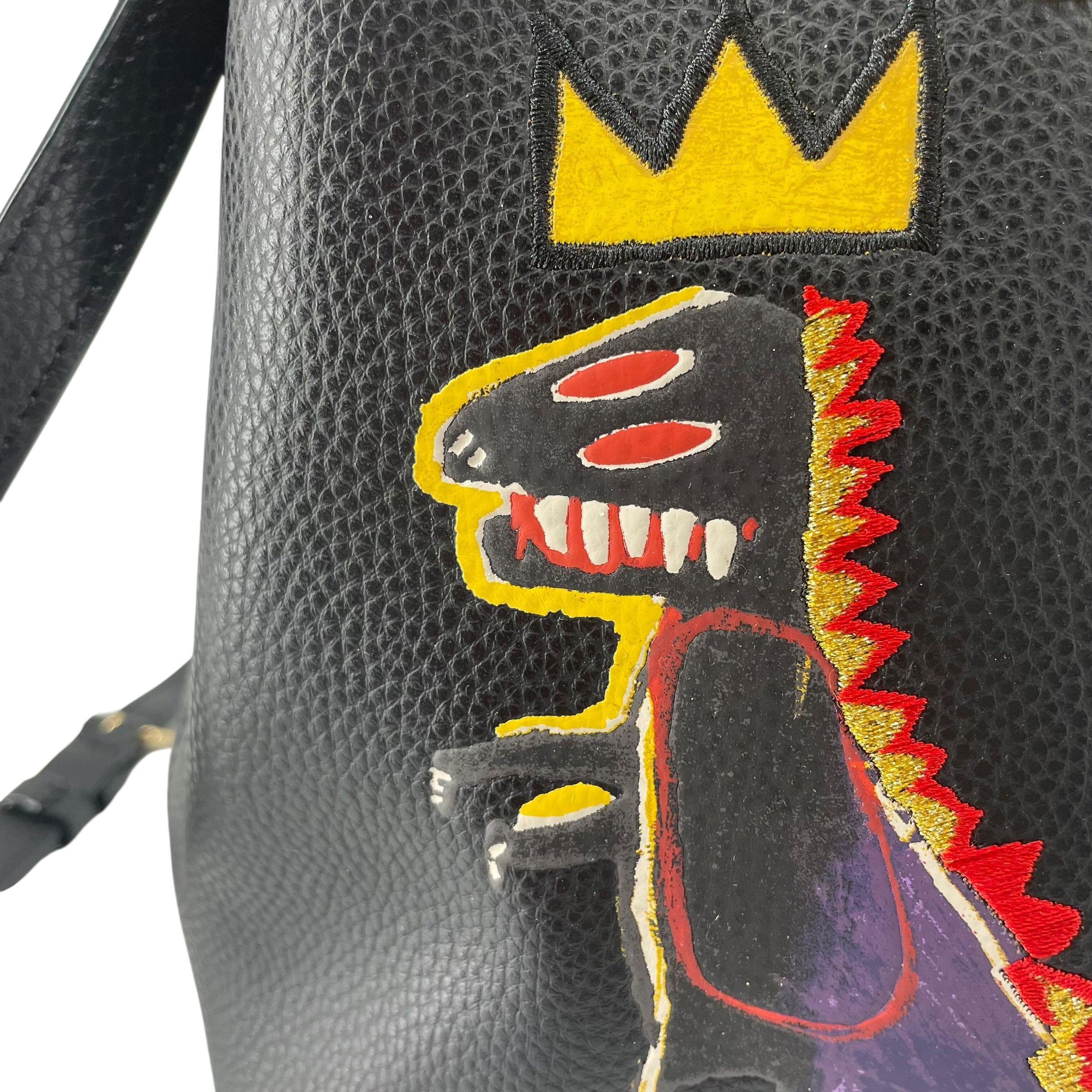 COACH/Hand Bag/Leather/BLK/JEAN MICHEL BASQUIAT T REX view 4