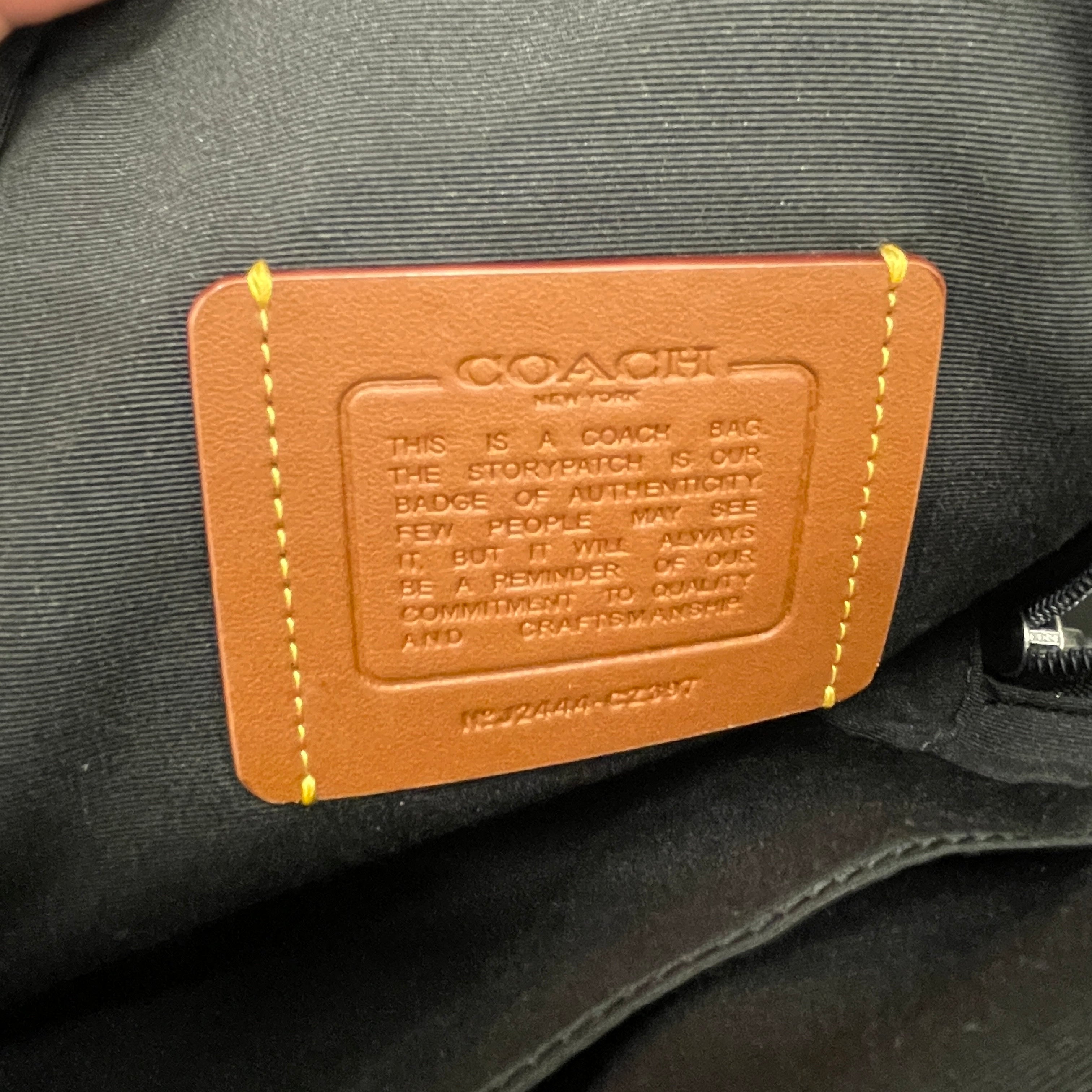 COACH/Cross Body Bag/Monogram/Leather/BLK/SIDE BAG view 5