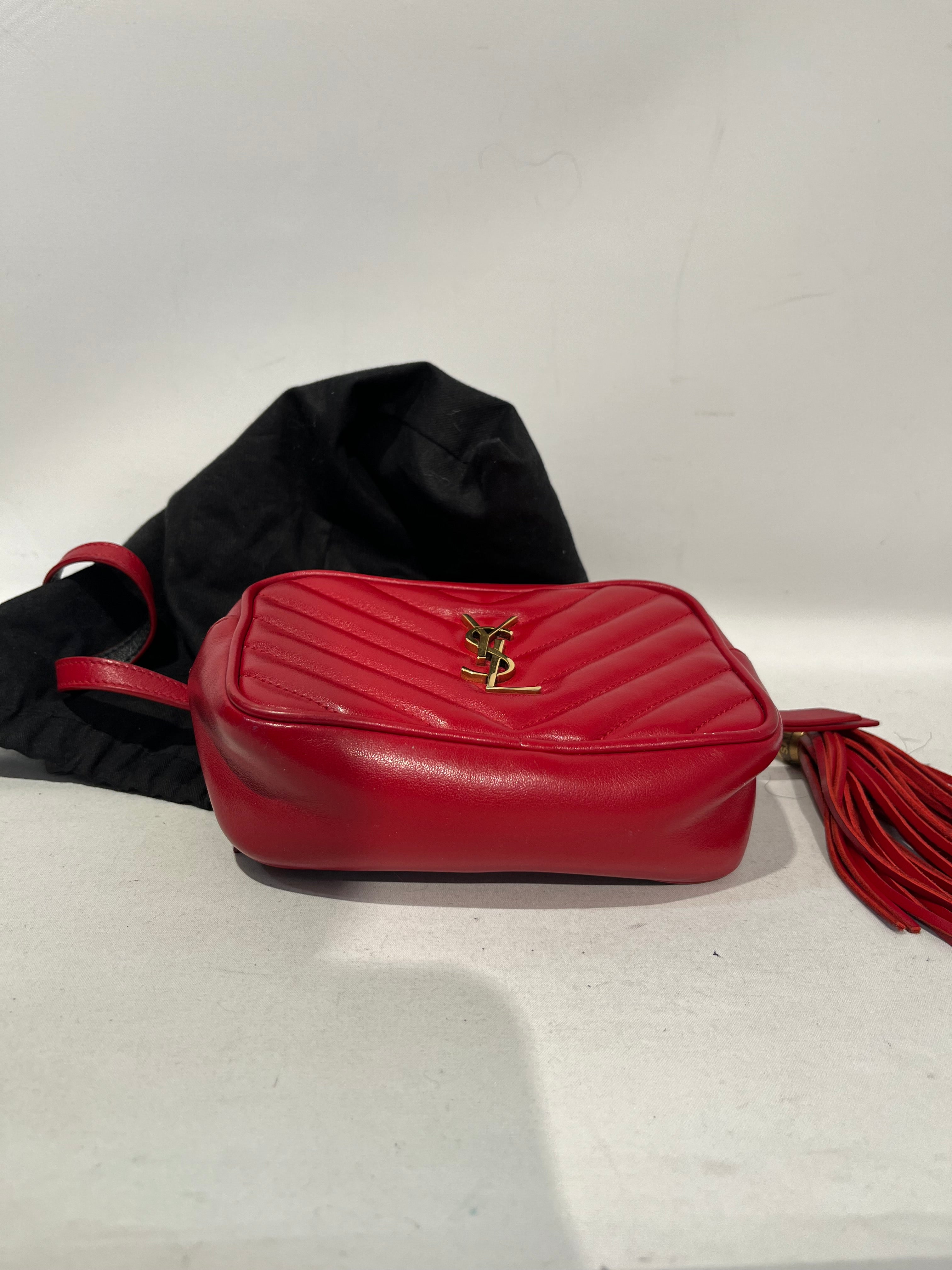 YVES SAINT LAURENT/Cross Body Bag/Leather/RED/GLT5348170619 lou camera view 5