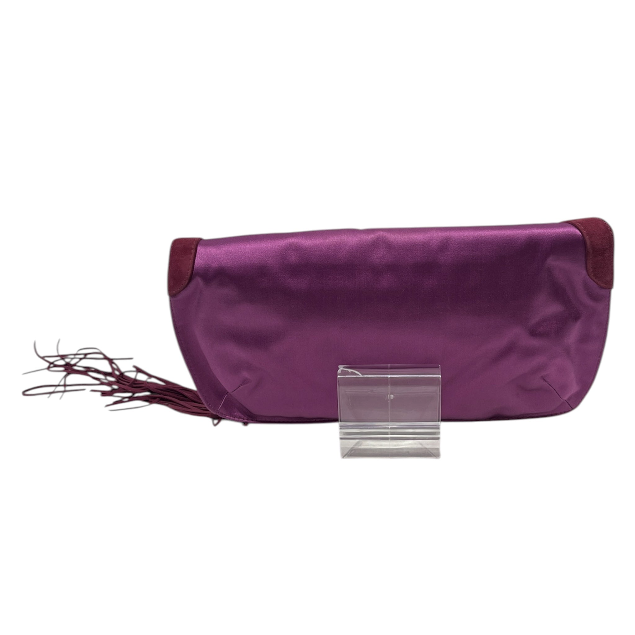 JIMMY CHOO/Clutch Bag/PPL/tassle on gold loop view 2