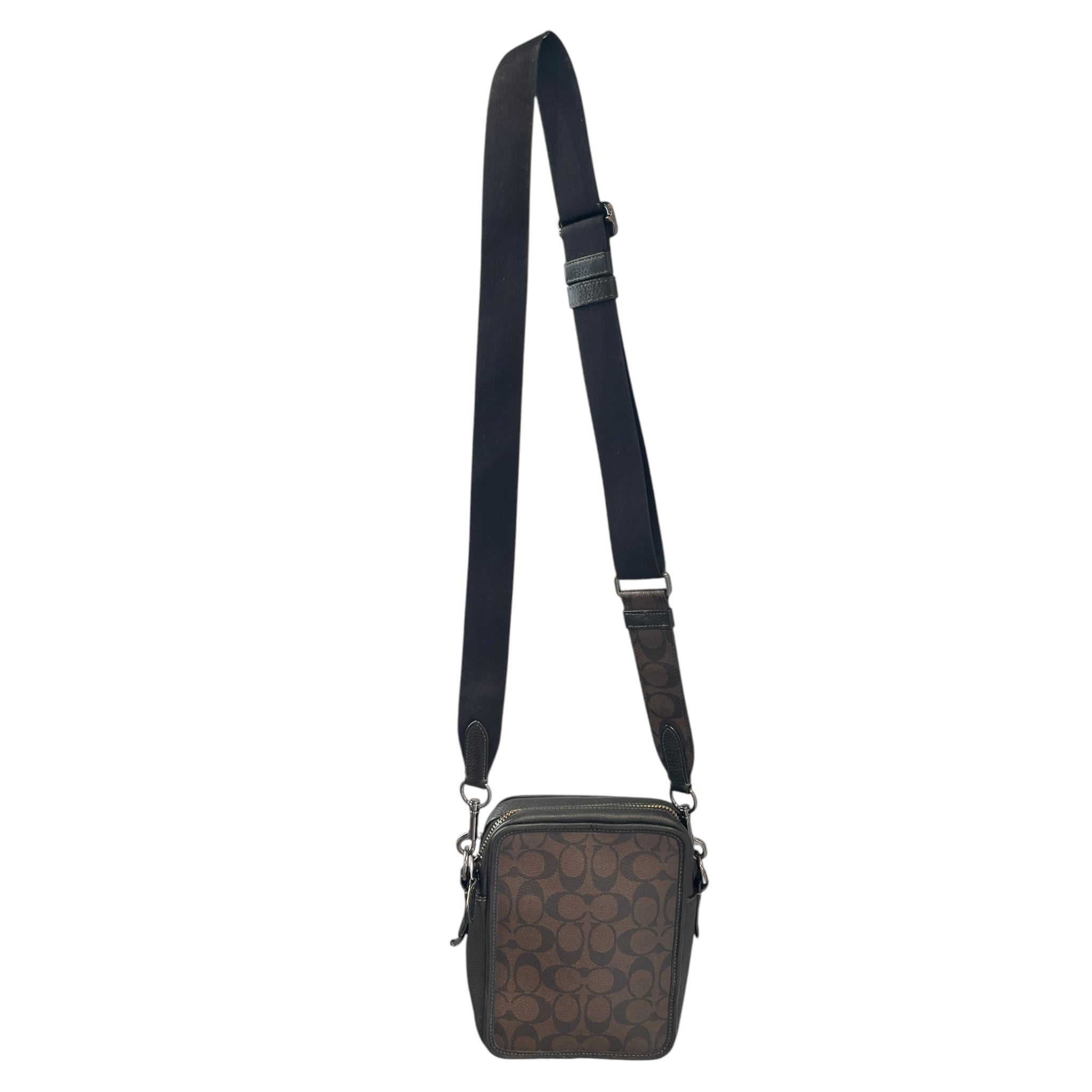 COACH/Cross Body Bag/Monogram/Leather/BLK/Sullivan Crossbody view 2