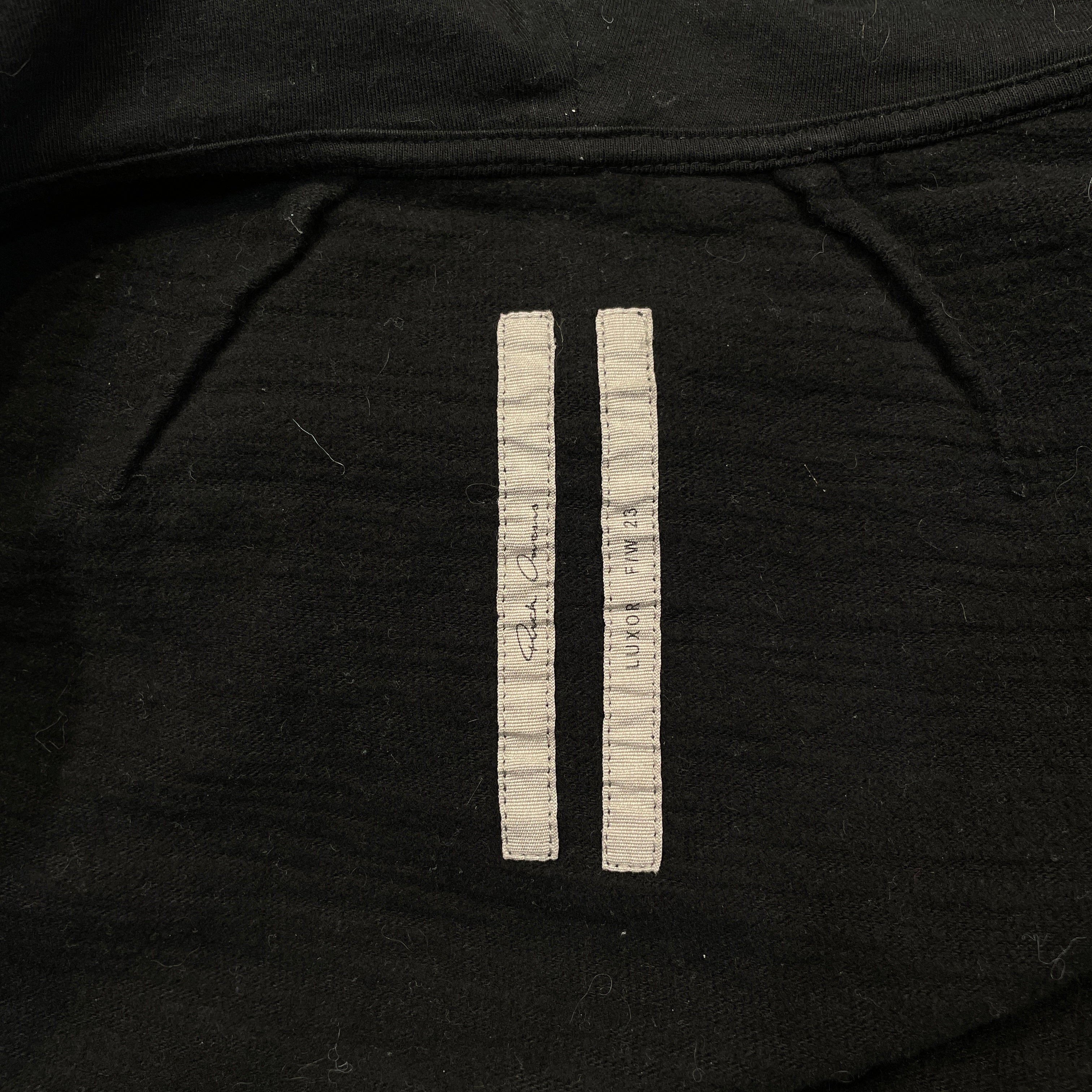 Rick Owens/Hoodie/S/Cotton/BLK/FW 23 Zip up view 3