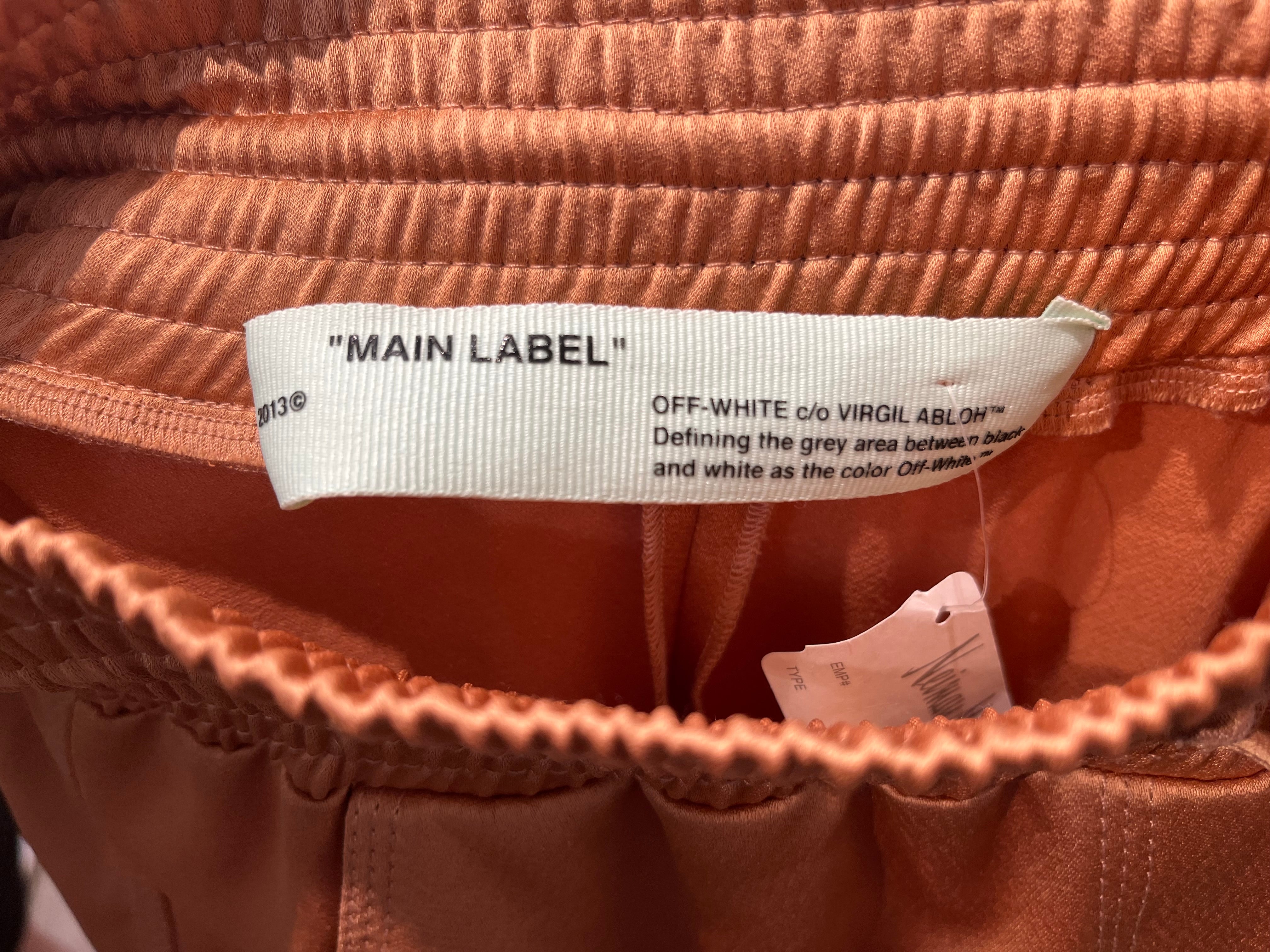 OFF-WHITE/Bottoms/40/Polyester/ORN/WIDE LEGGED PANTS view 4