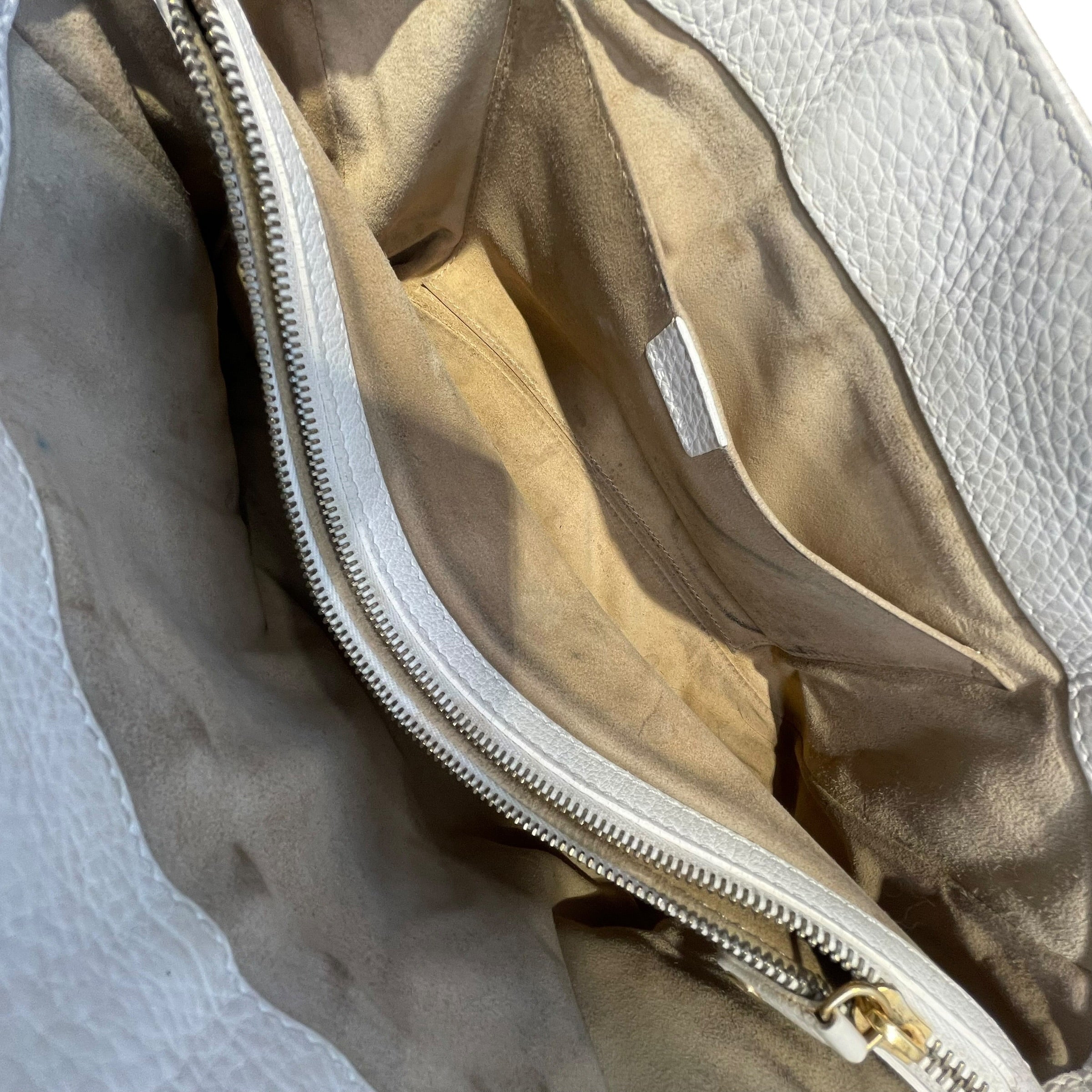 CELINE/Hand Bag/Leather/WHT/boogie vintage vintage view 5