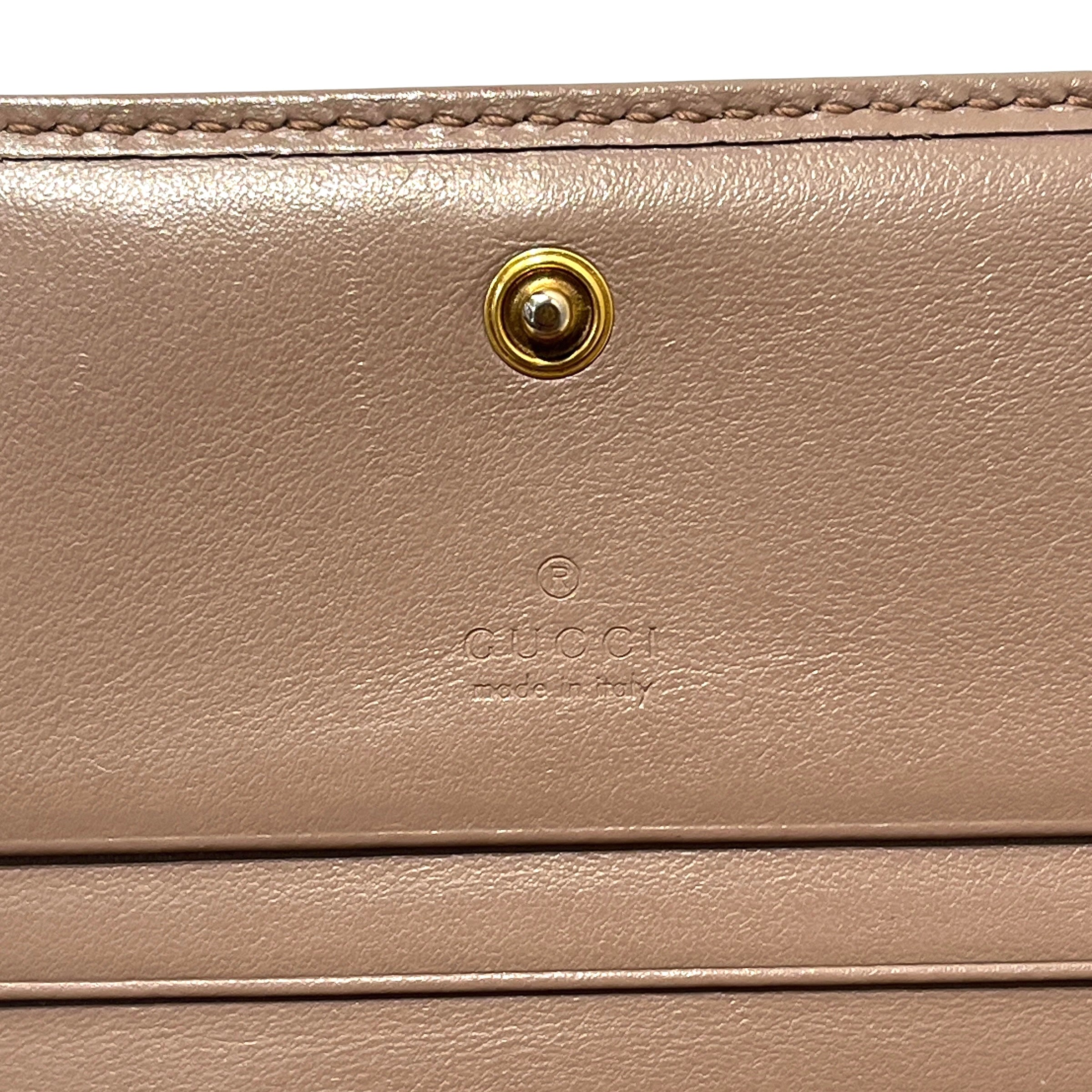 GUCCI/Bifold Wallet/Leather/BEG/L's/MARMONT WALLET/gg on back view 13