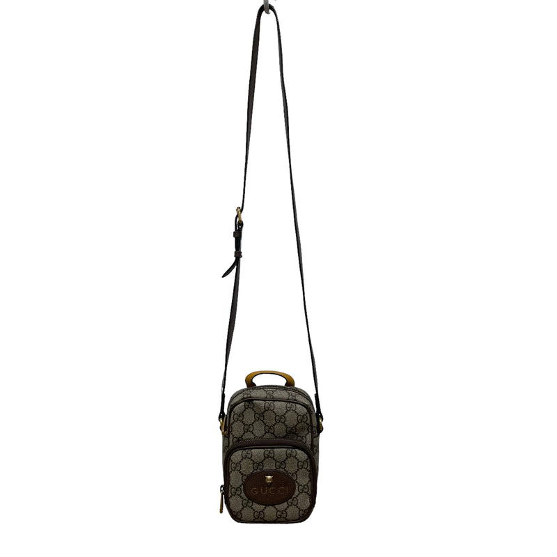 GUCCI/Cross Body Bag/Leather/BRW/neo vintage