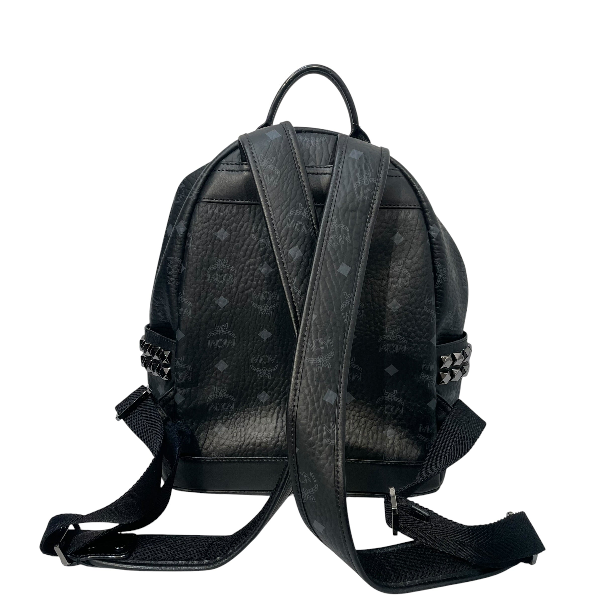 MCM/Backpack/Monogram/Leather/BLK/MINI SHARK BACKPACK view 2