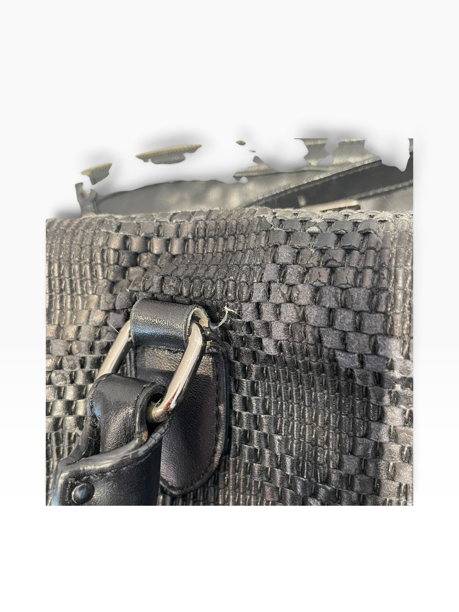 DIANE von FURSTENBERG/Cross Body Bag/Leather/BLK/wooven studded view 10