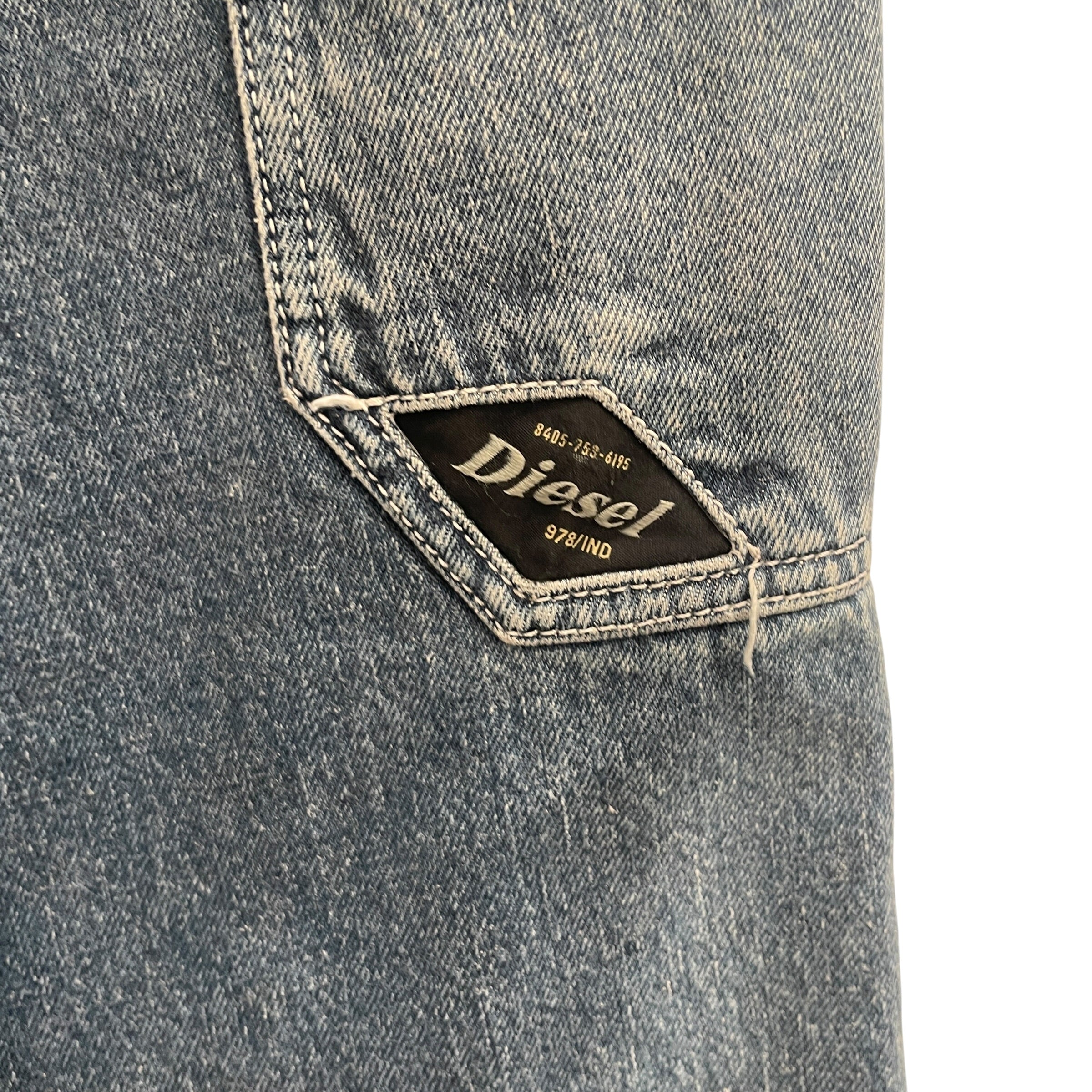 DIESEL/Straight Pants/34/Cotton/BLU/DENIM CARPENTER PANTS view 5