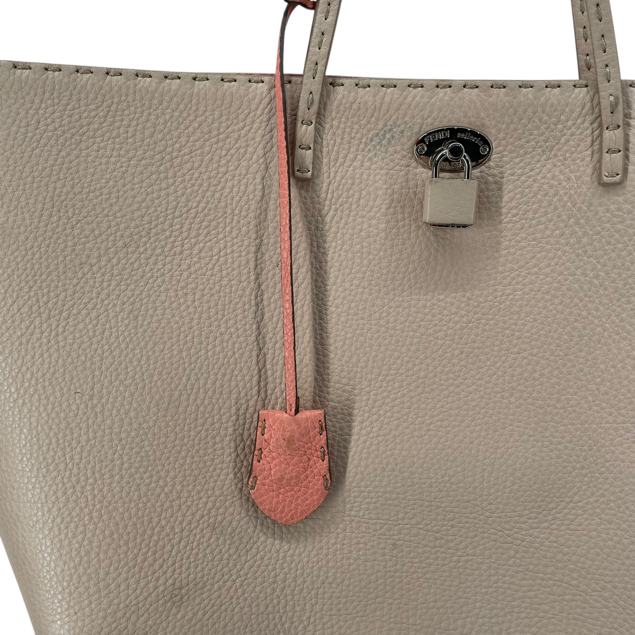 FENDI/Tote Bag/Leather/PNK/PINK INTERIOR SELLERIA view 6