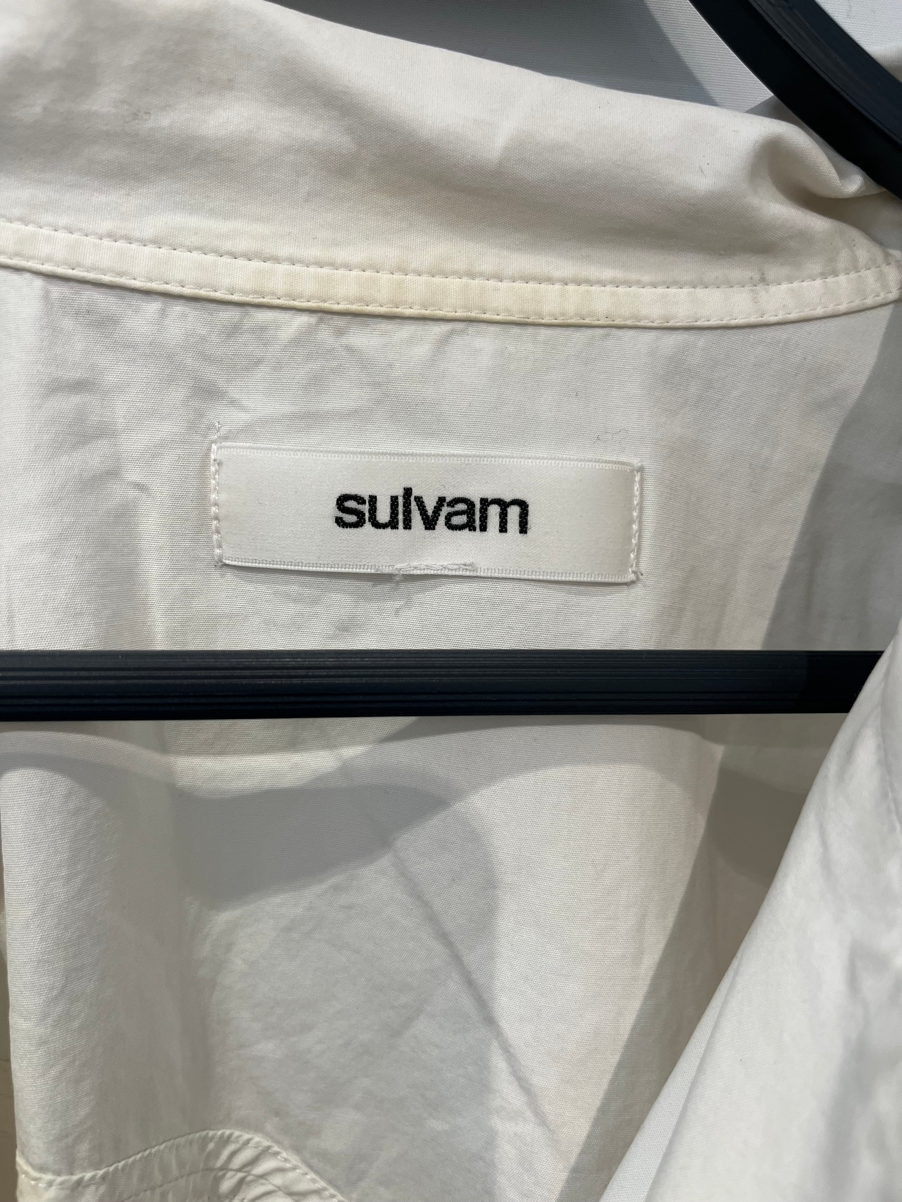 sulvam/SL Blouse/Cotton/WHT/ASYMMETRICIAL BUT UPSP-B02-001 view 3