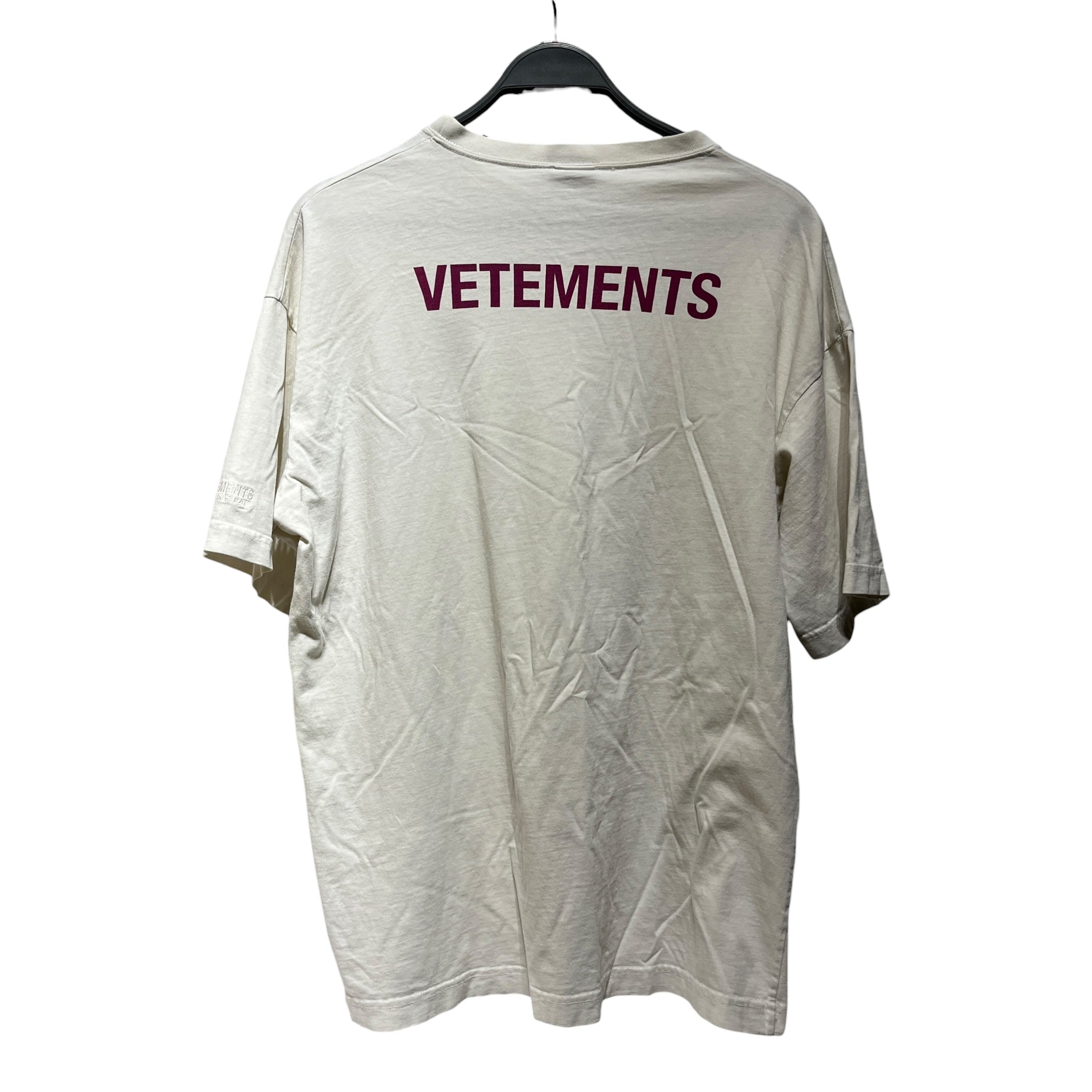 VETEMENTS/T-Shirt/XS/Cotton/WHT/STAFF view 2