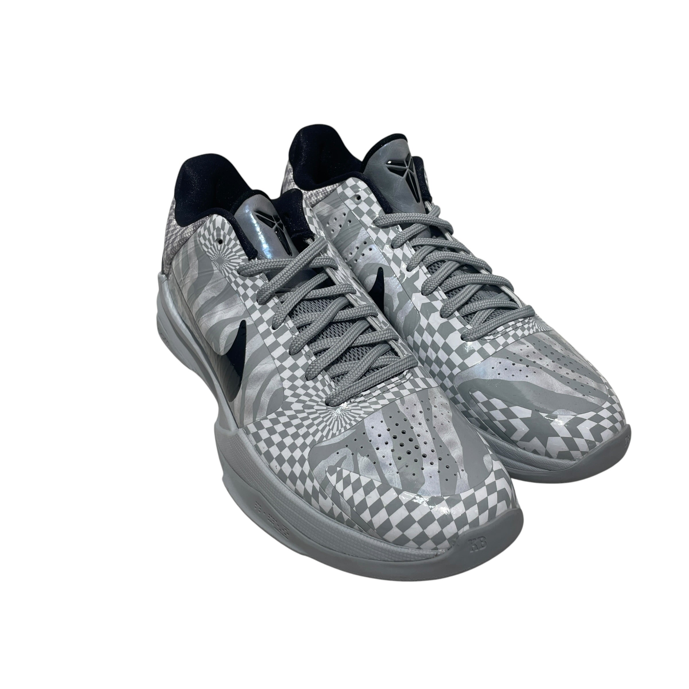 NIKE/Low-Sneakers/US 9/Nylon/GRY/kobe 5 zebra view 1