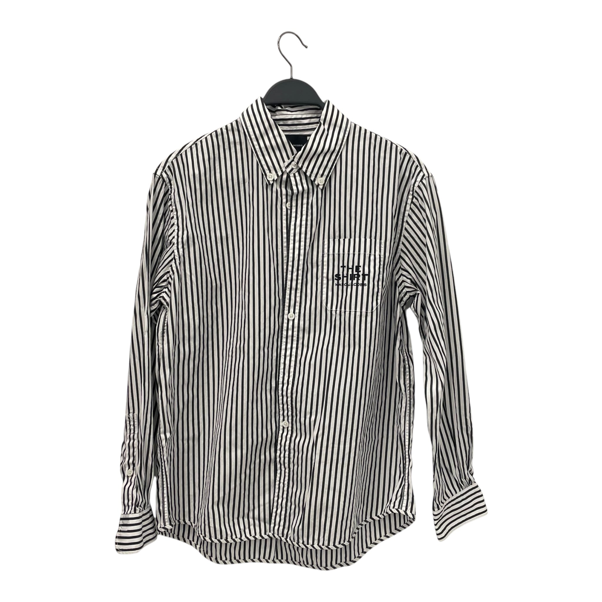 MARC JACOBS/LS Shirt/M/Cotton/WHT/Stripe/BLACKWHITESTRIPE view 1