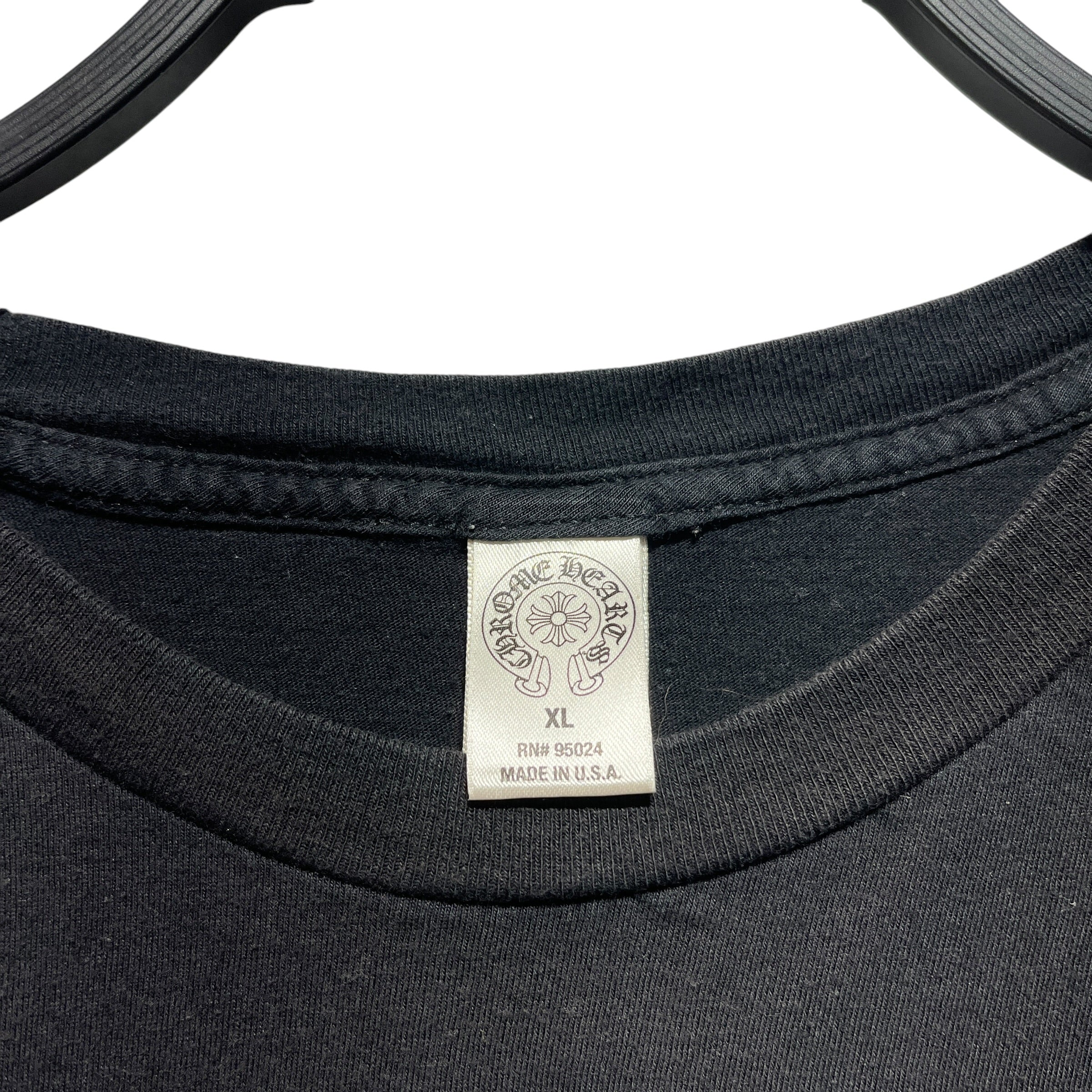 CHROME HEARTS/T-Shirt/XL/Cotton/BLK/Foti deer view 3