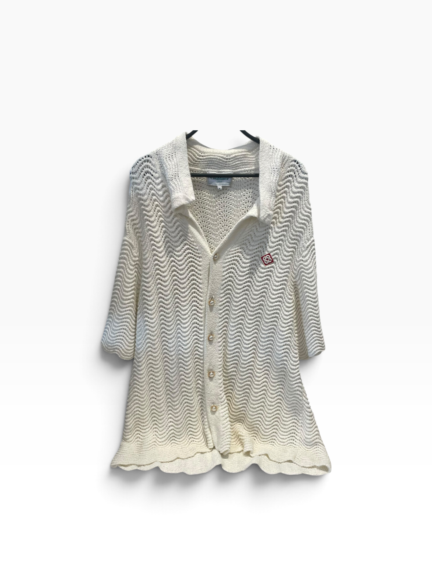 CASABLANCA/Polo Shirt/XL/Cotton/CRM/CROCHET view 1