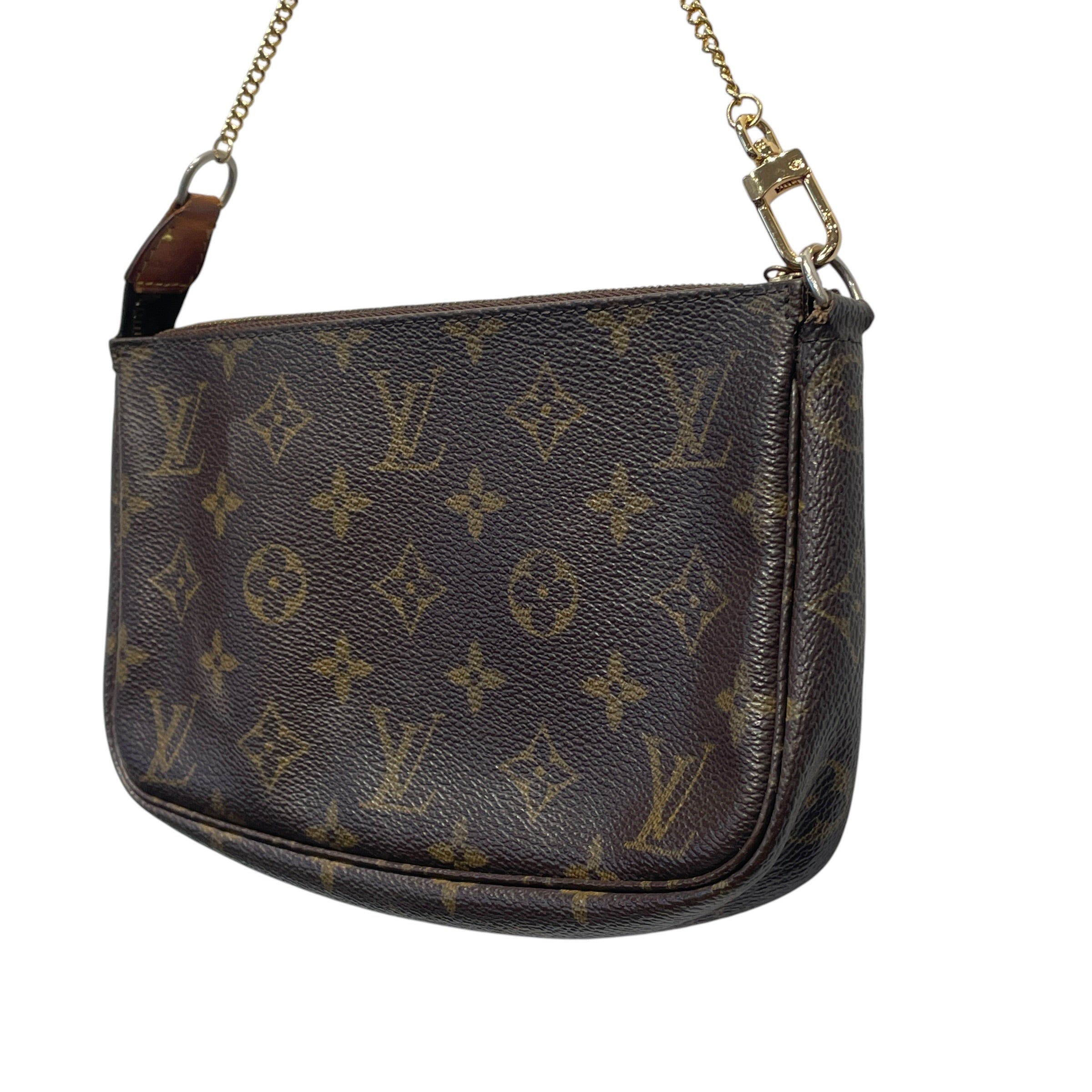 LOUIS VUITTON/Bag/Monogram/Leather/BRW/POCHETTE view 6