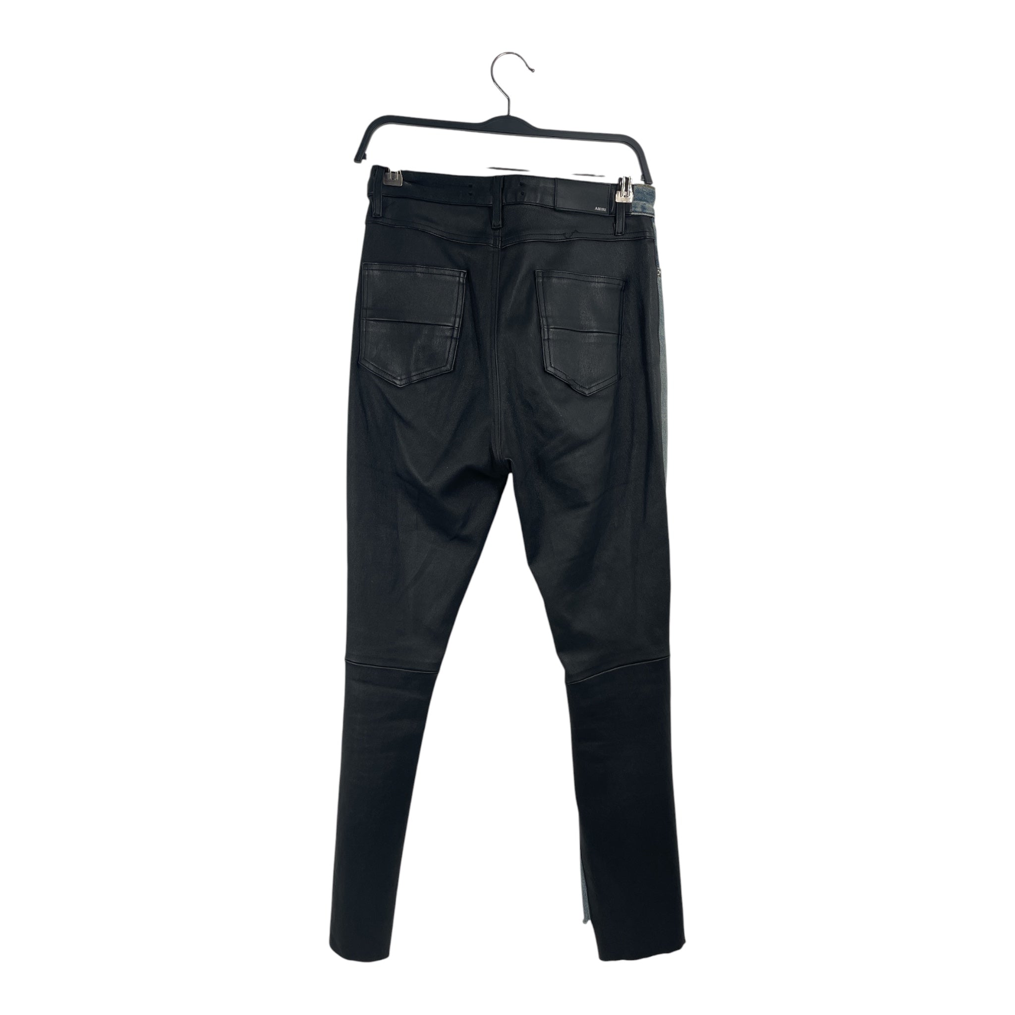 AMIRI/Skinny Pants/26/Denim/BLU/BLK LEATHER BACK SIDE view 2