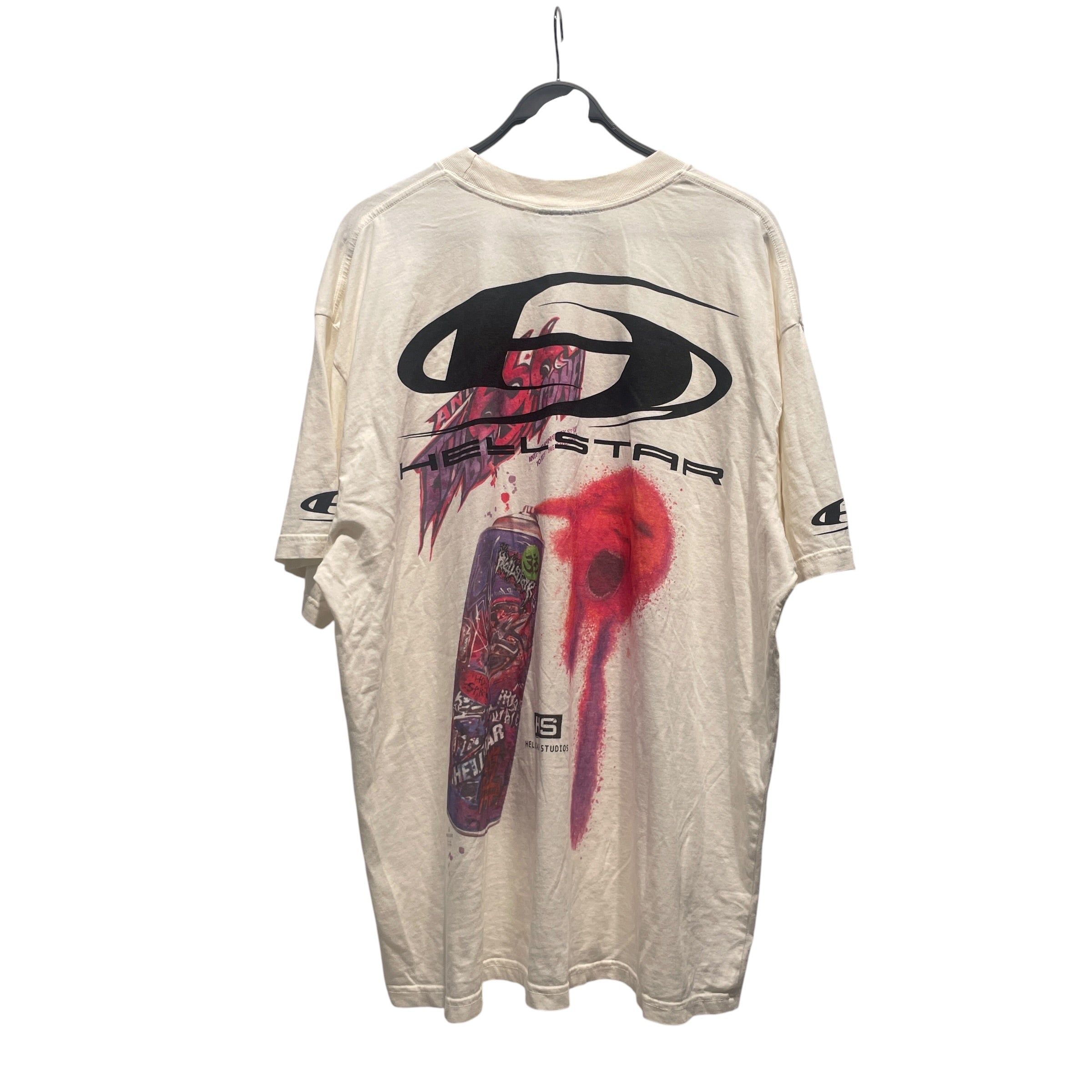 HELLSTAR/T-Shirt/XXL/Cotton/WHT/All Over Print/ view 2