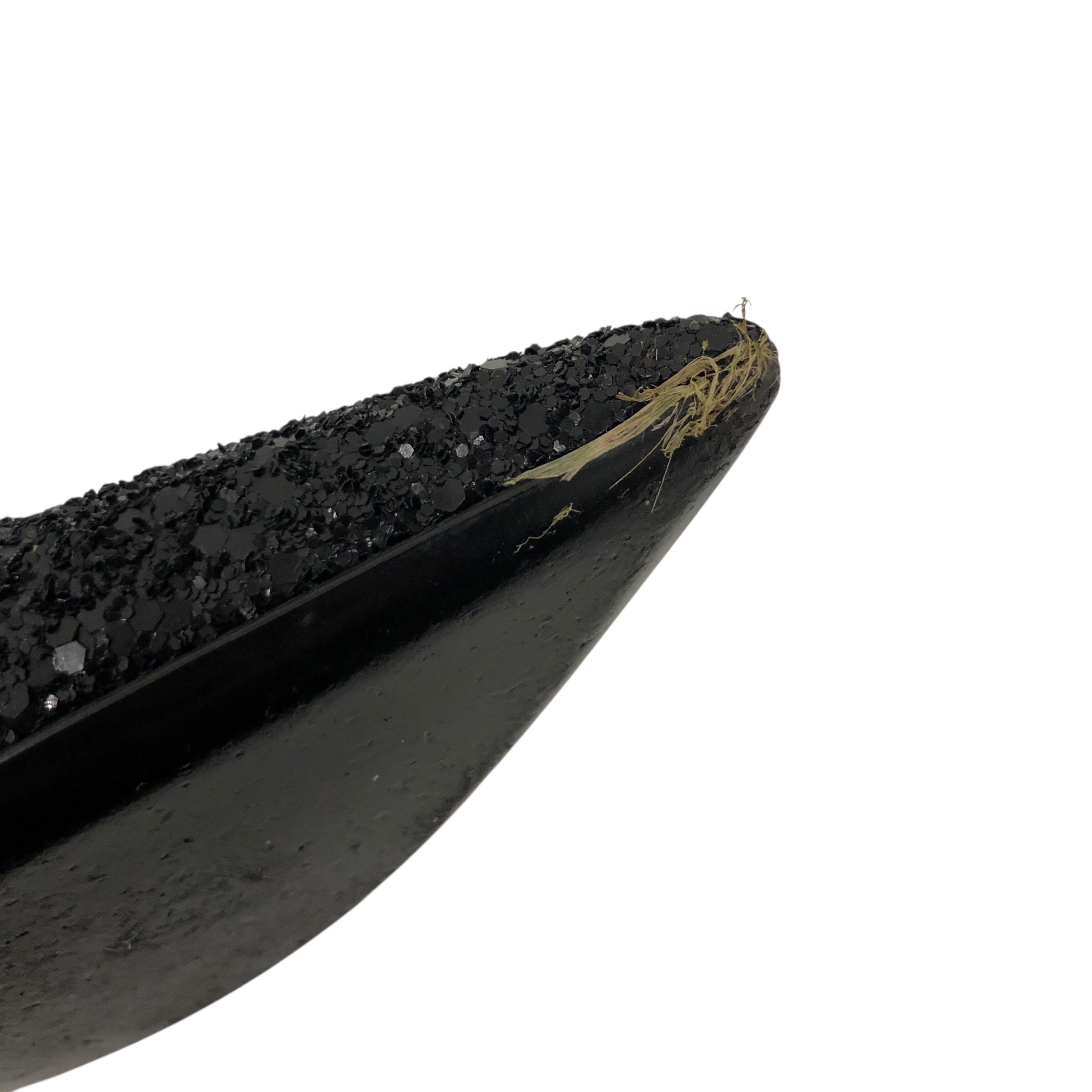 SAINT LAURENT/Heels/US 7.5/Leather/BLK/Sparkly YSL Heel view 6