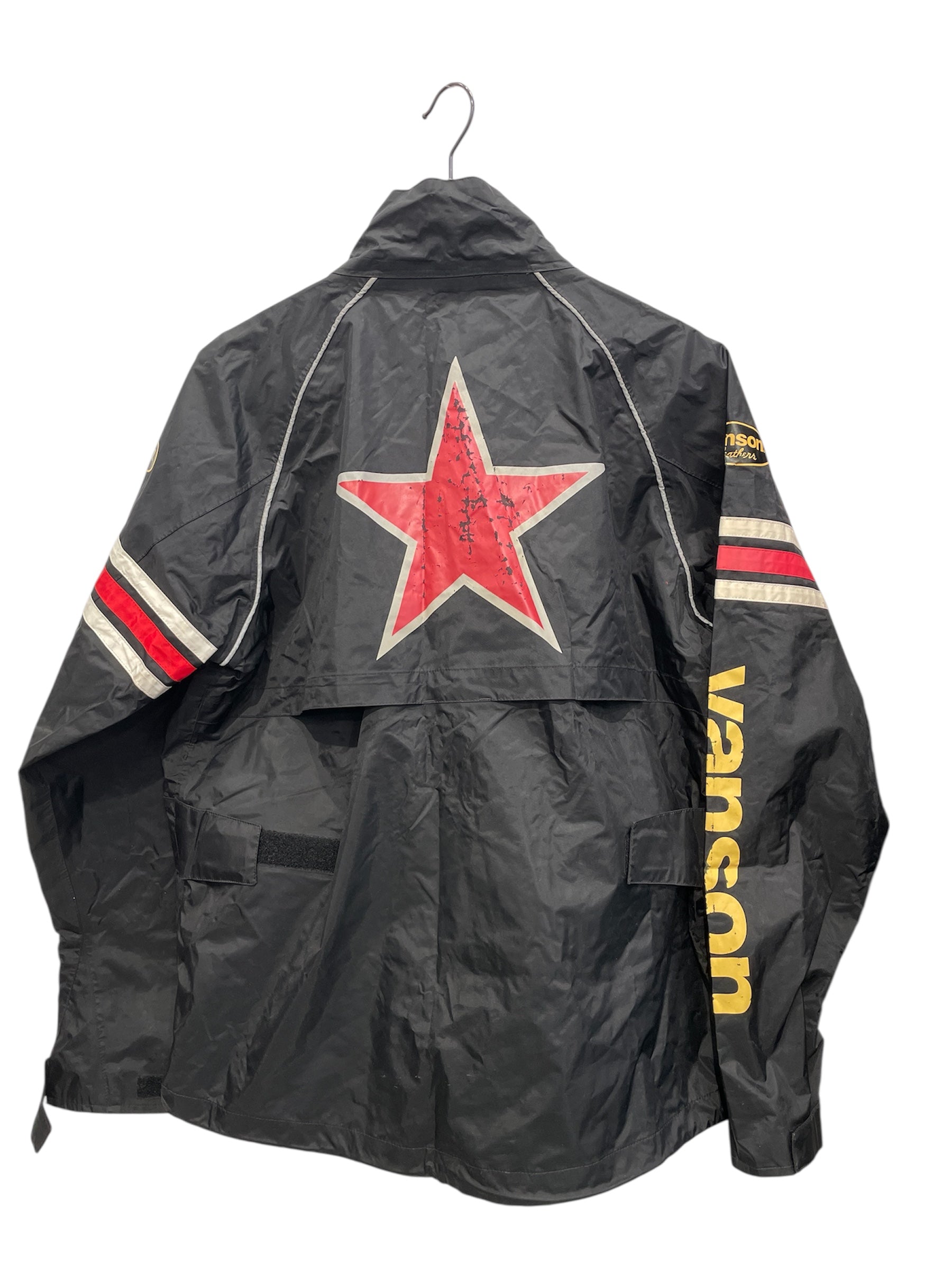 VANSON/Windbreaker/M/Nylon/BLK/BACK RED STAR view 2