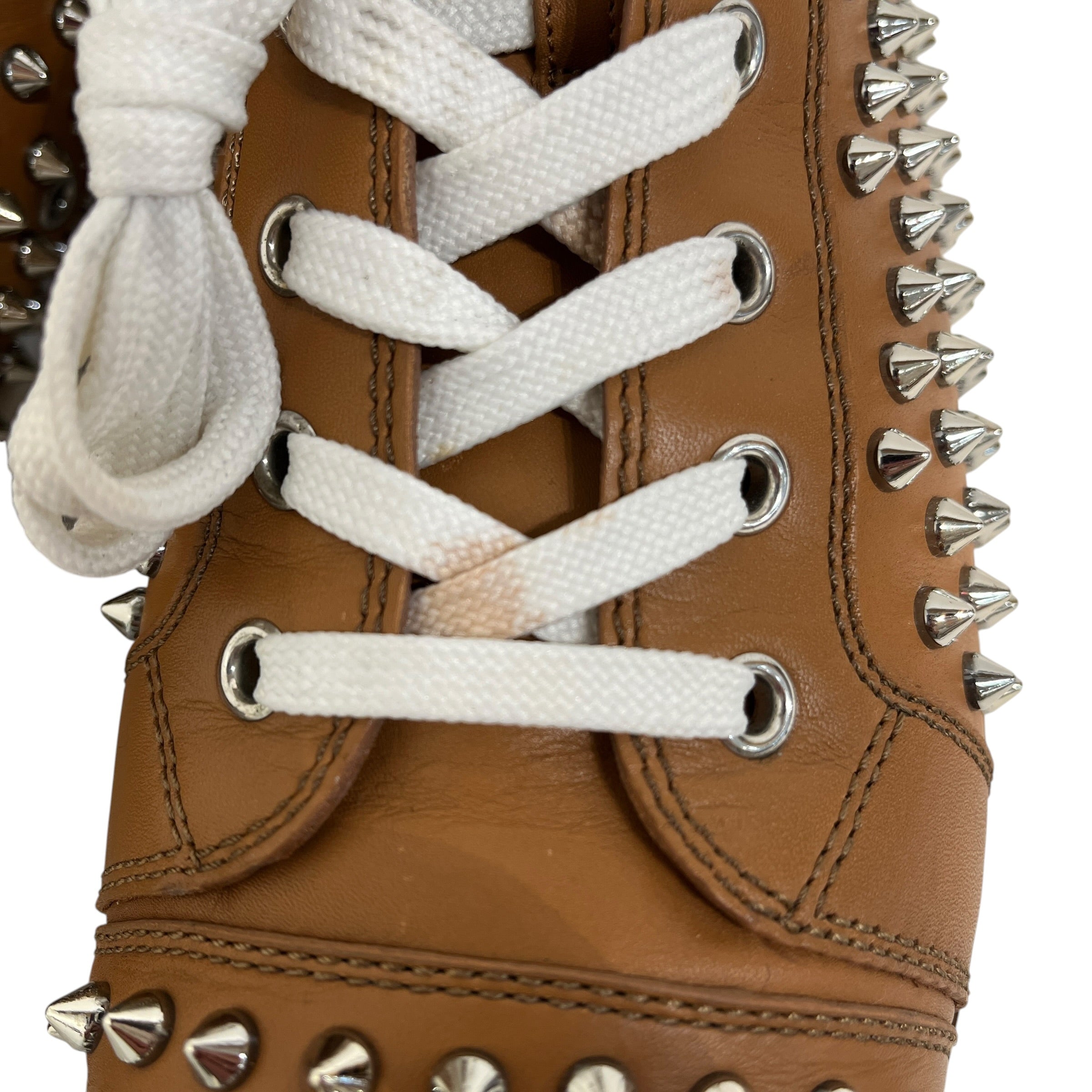 Christian Louboutin/Hi-Sneakers/EU 44/Leather/BEG/Louis Spike view 4