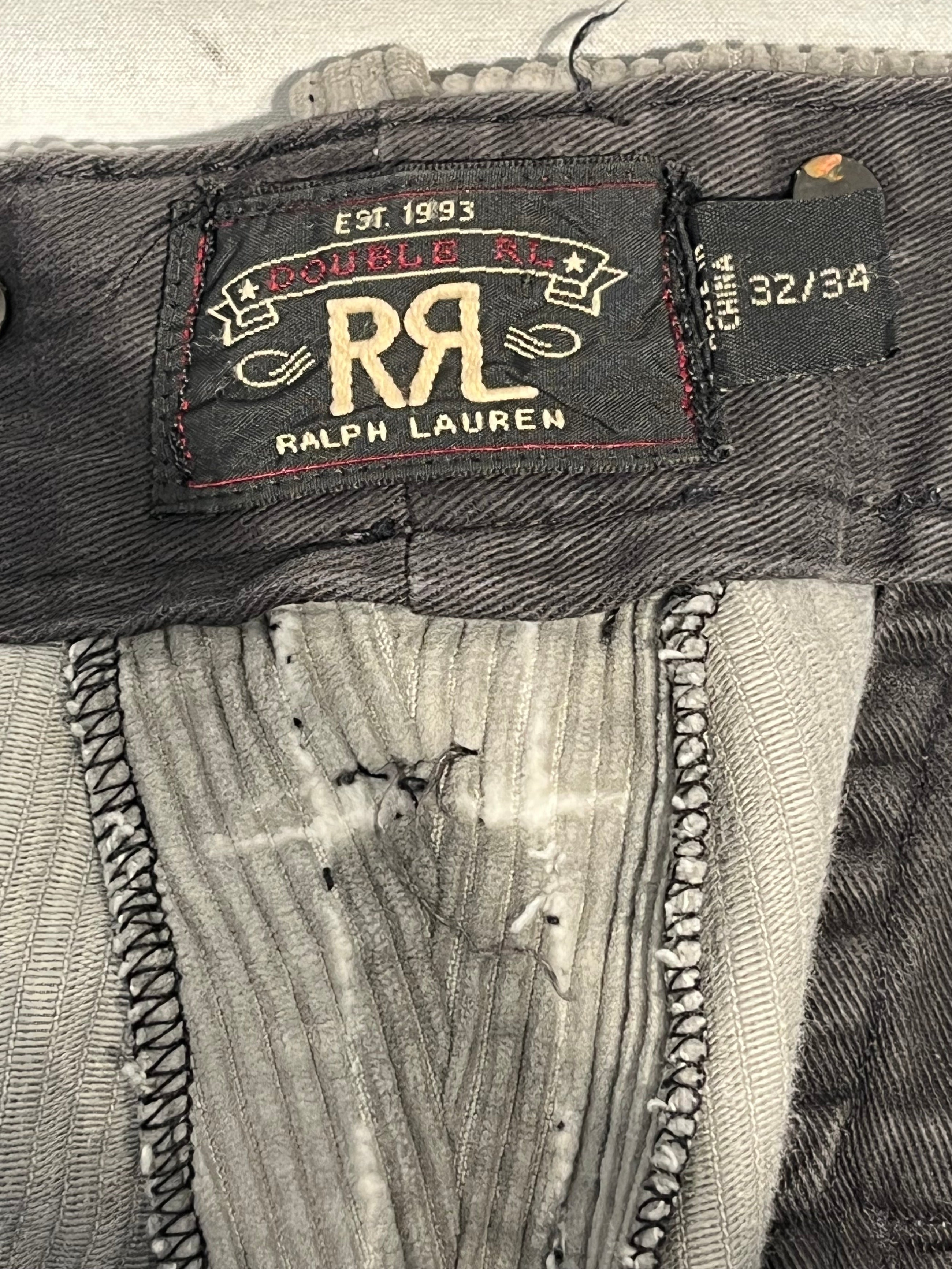 RRL/Pants/32/Corduroy/GRY/SLV BUTTONS AROUND view 3