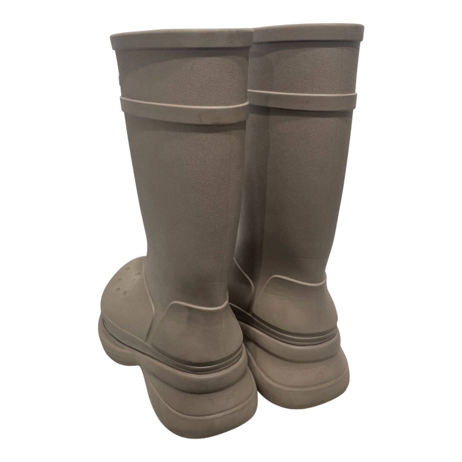 BALENCIAGA/crocs/Rain Boots/EU 41/Acrylic/KHK/ view 2