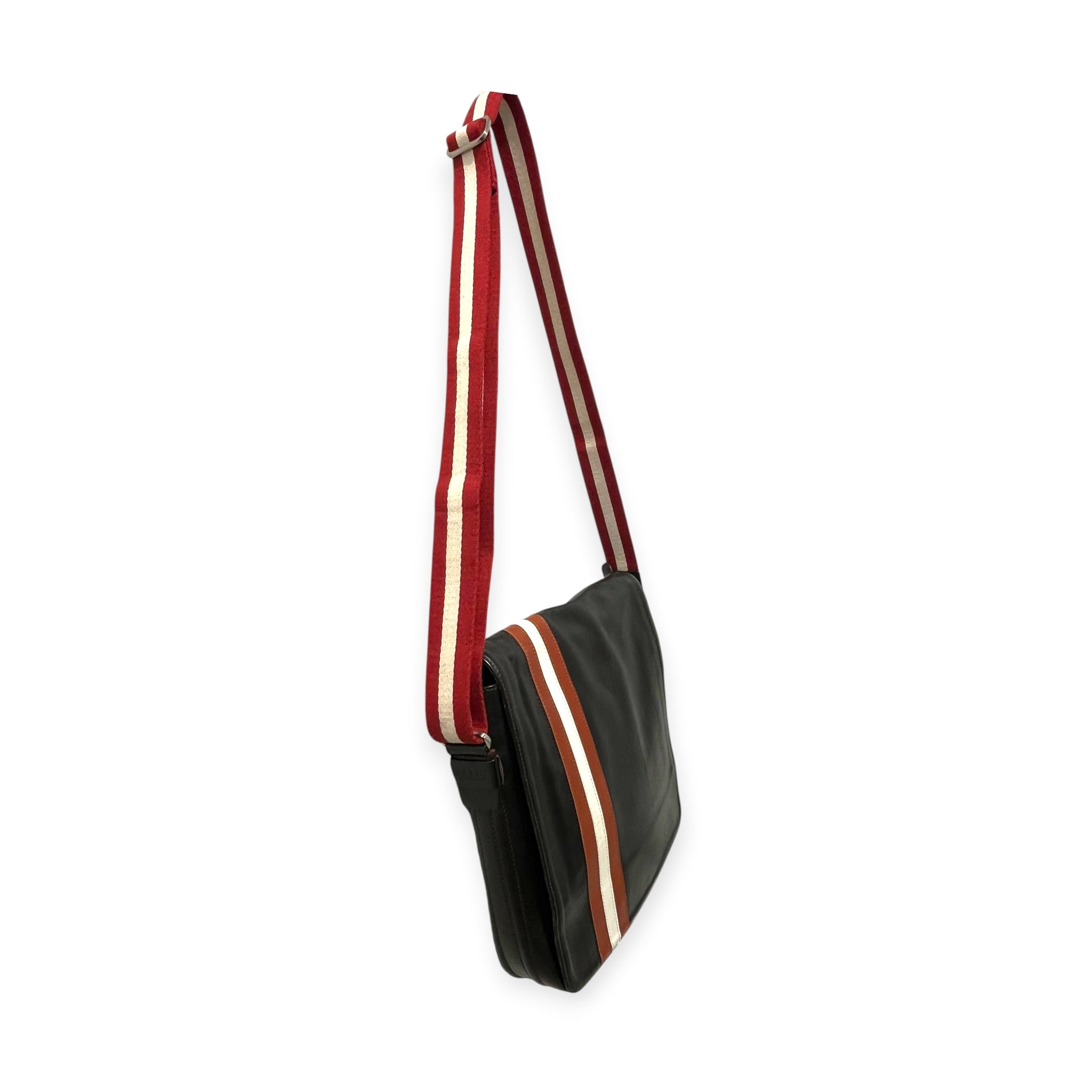 BALLY/Bag/Leather/BLK/RACE STRIPE CROSSBODY BAG view 3