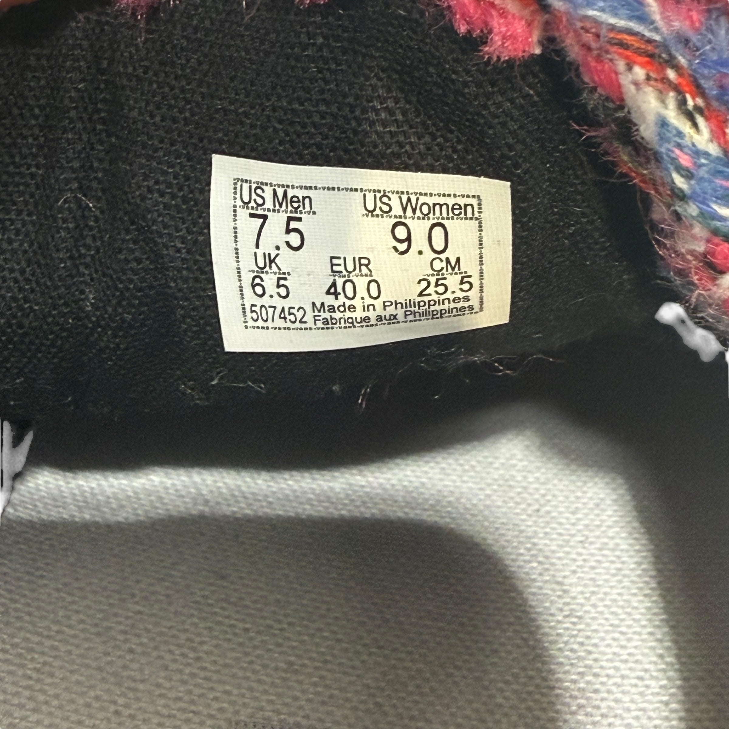 VANS/Low-Sneakers/US 7.5/All Over Print/Cotton/MLT/Souvenir Old Skool 36 view 6