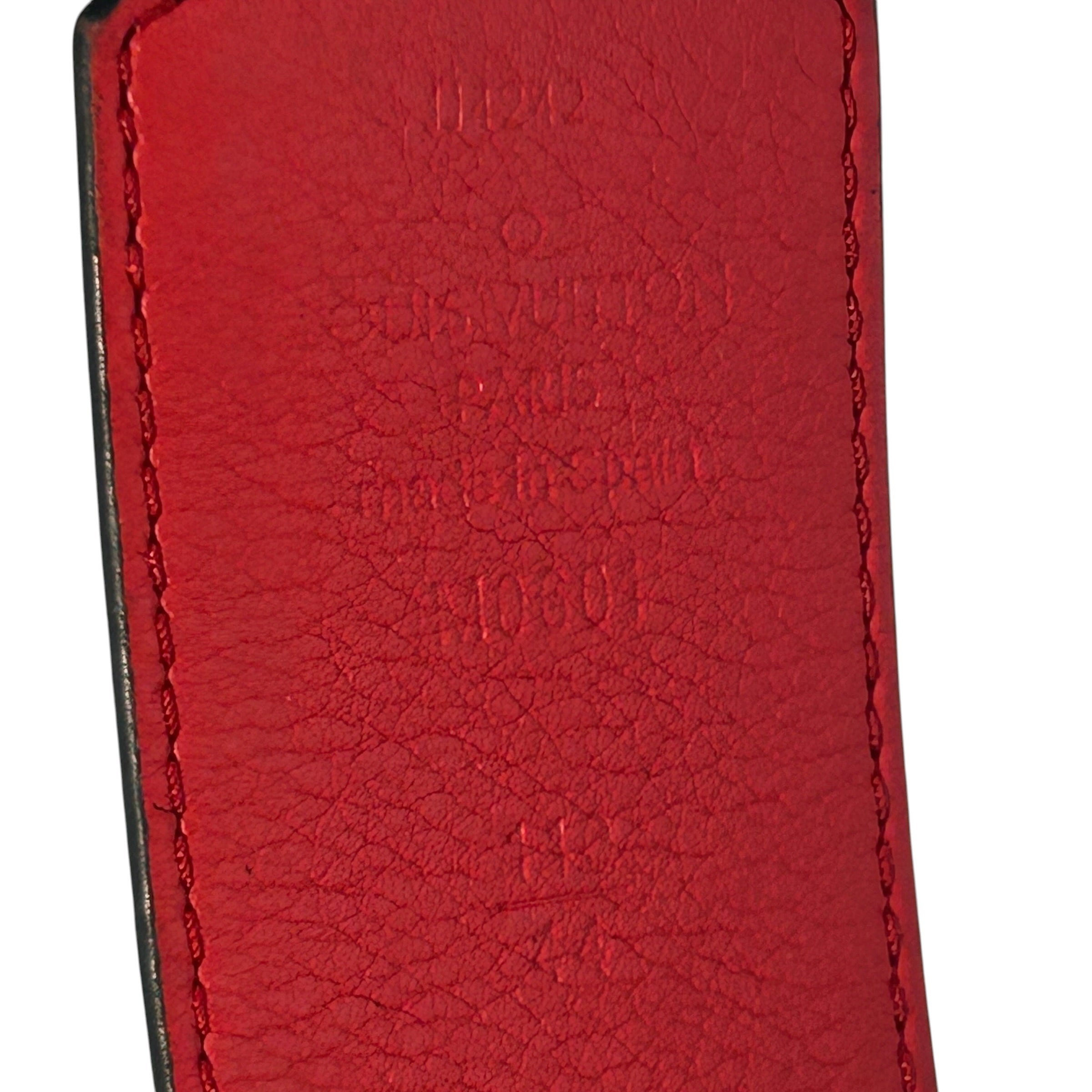 LOUIS VUITTON/Belt/Monogram/Leather/BLK/M's/Initiales view 3