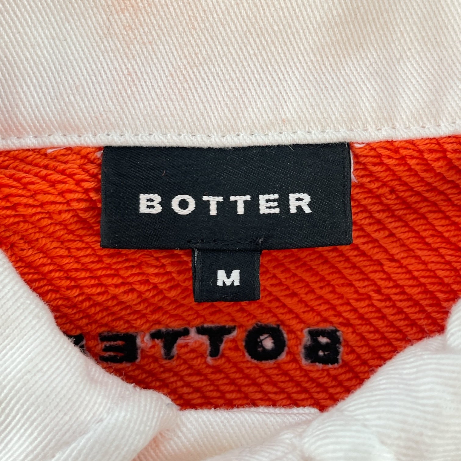 BOTTER/T-Shirt/M/Cotton/ORN/Stripe/polo raw hems view 3