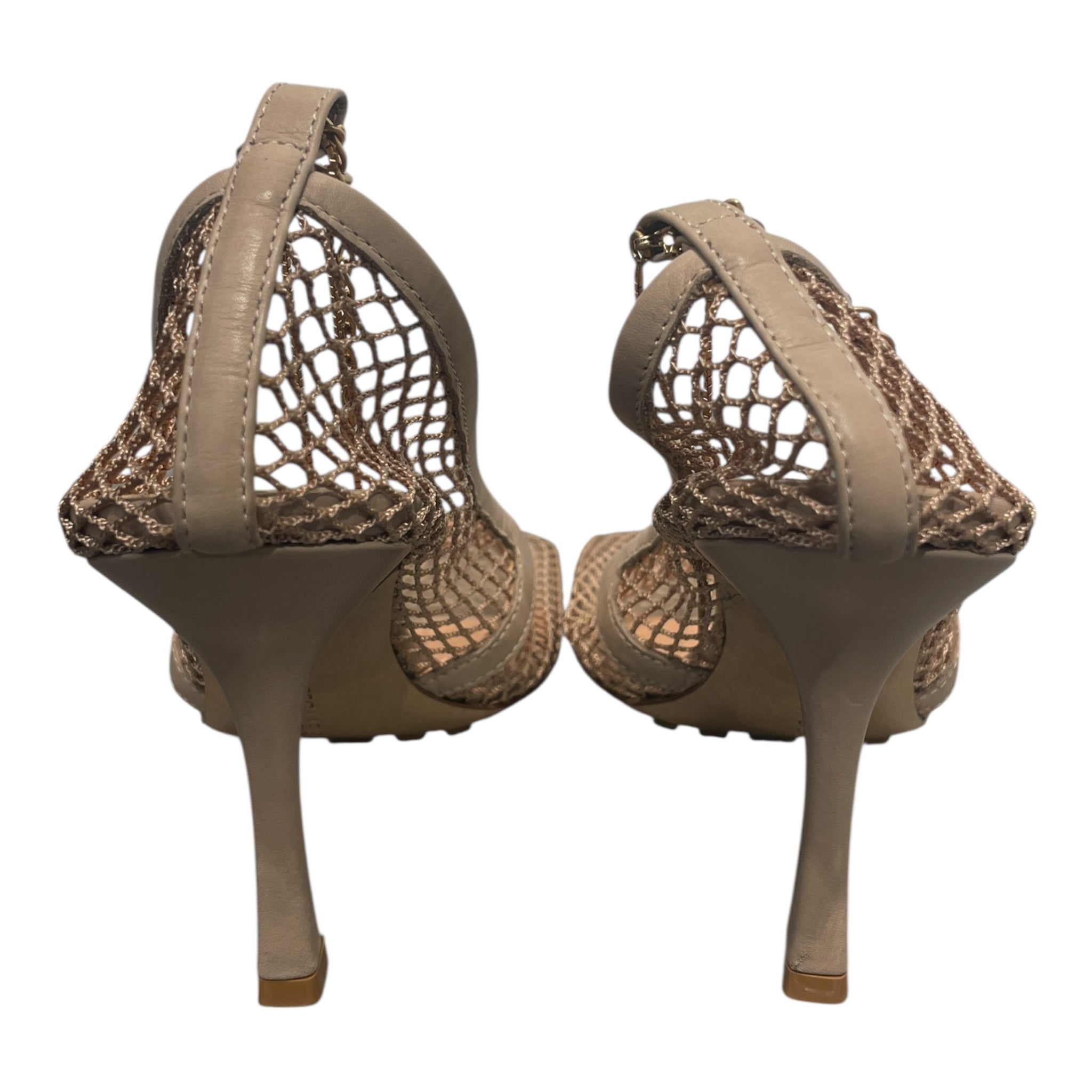 BOTTEGA VENETA/Heels/EU 38.5/BEG/bottega net heels view 3