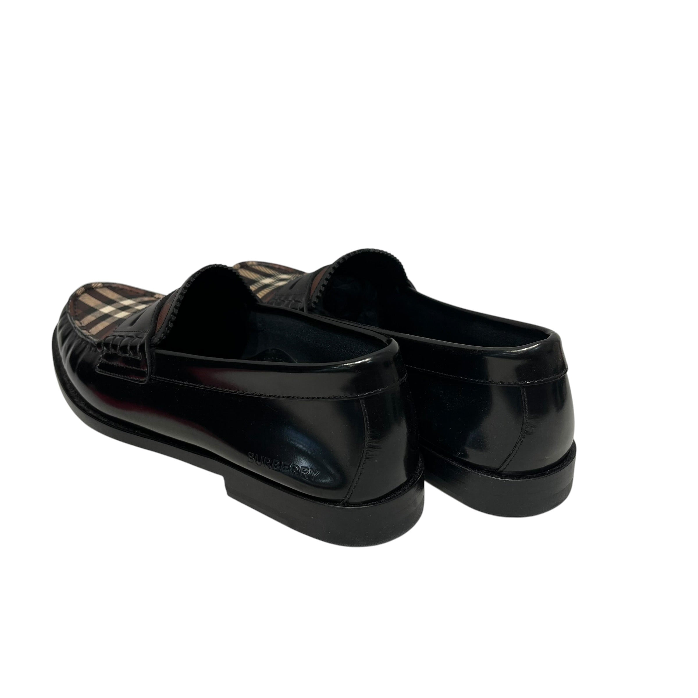 BURBERRY LONDON/Loafers/EU 39.5/Leather/BLK/ view 2