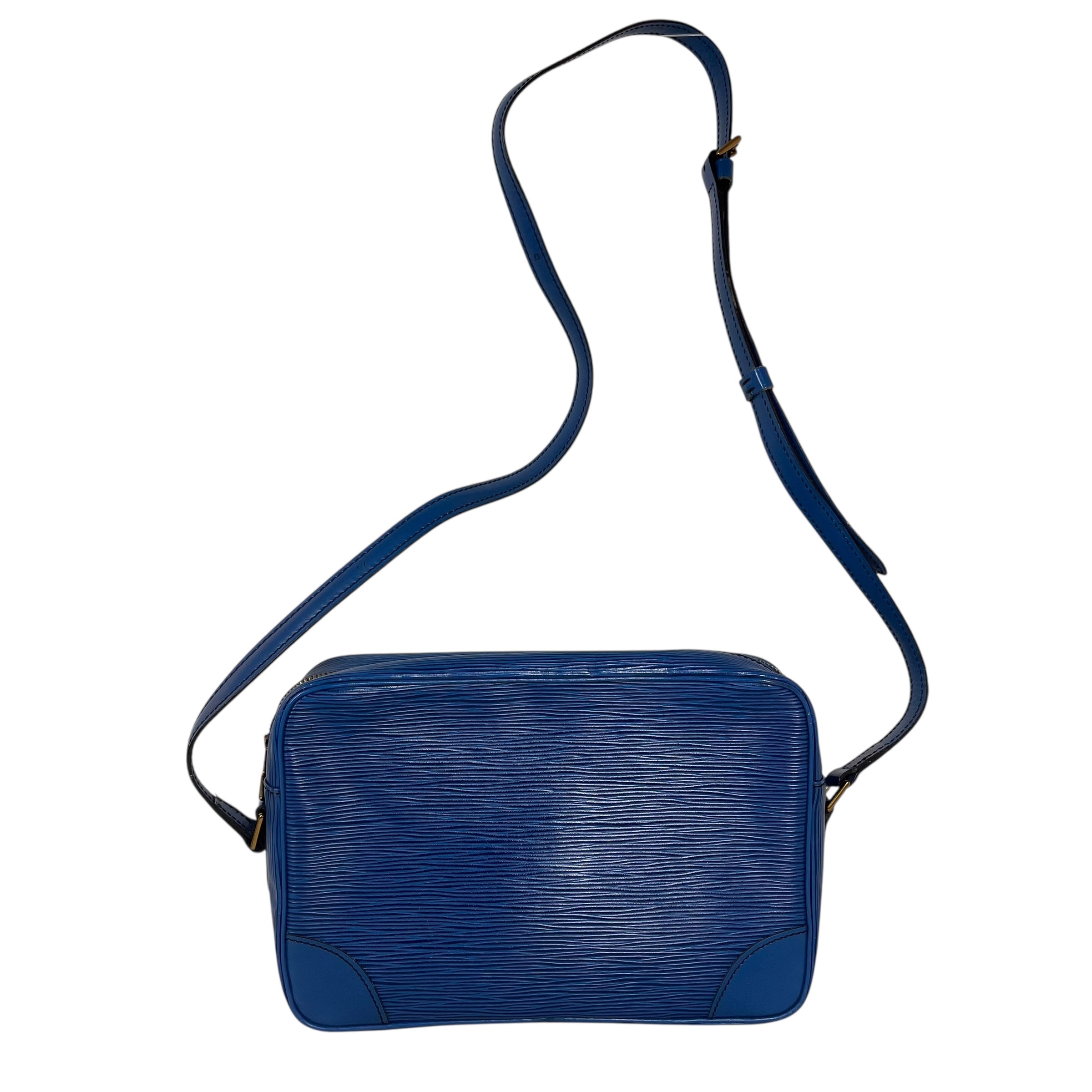LOUIS VUITTON/Cross Body Bag/Leather/NVY/epi view 2