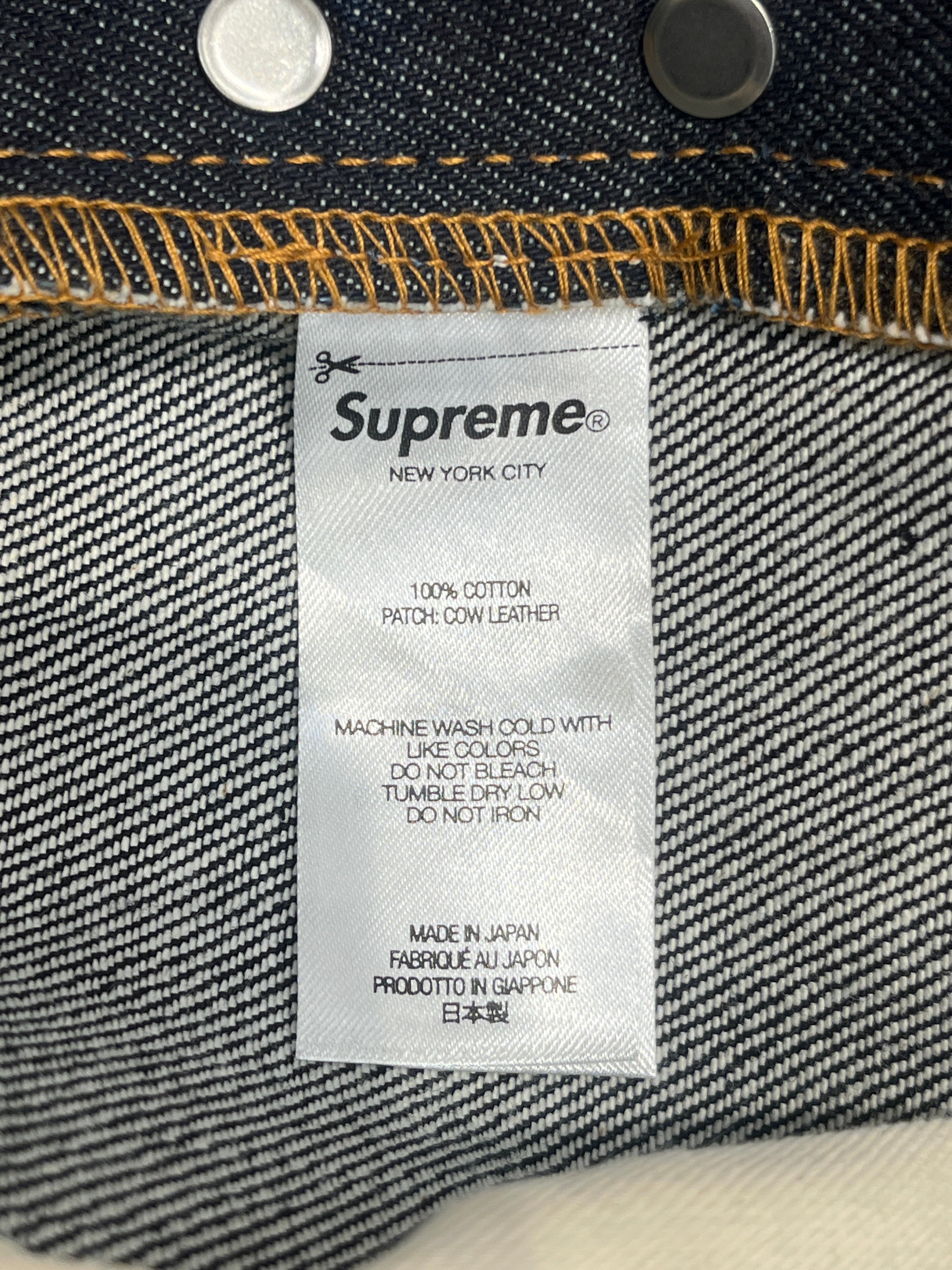 Supreme/Straight Pants/32/Denim/NVY/SELVEGE view 4