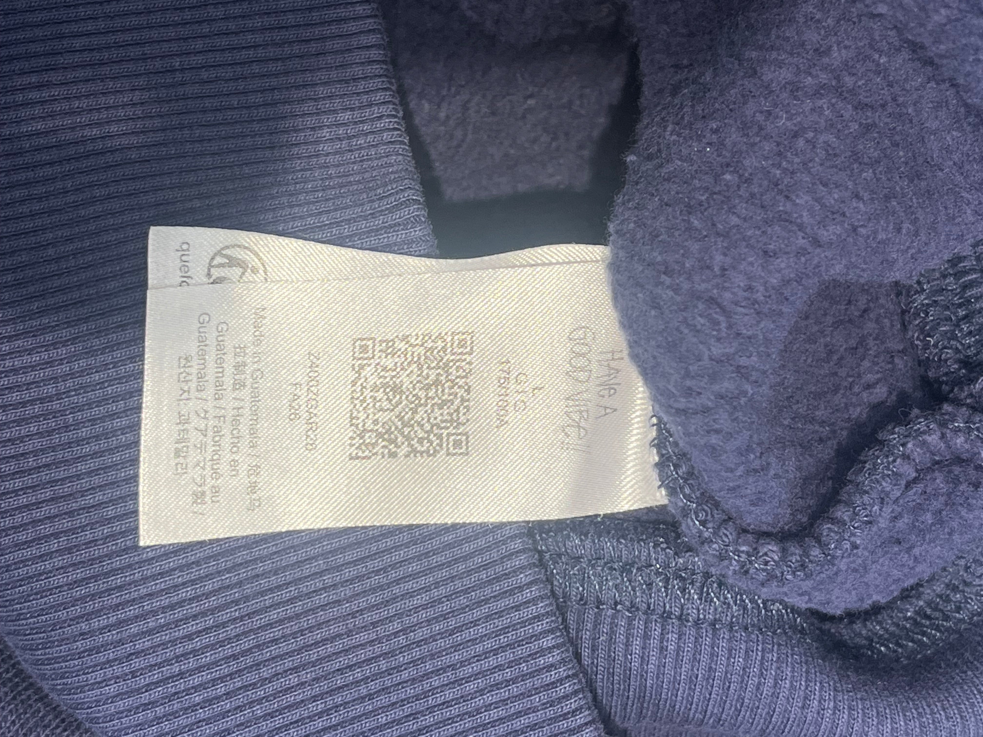 STUSSY/Hoodie/L/Cotton/NVY/nyc graphic damage inside view 5