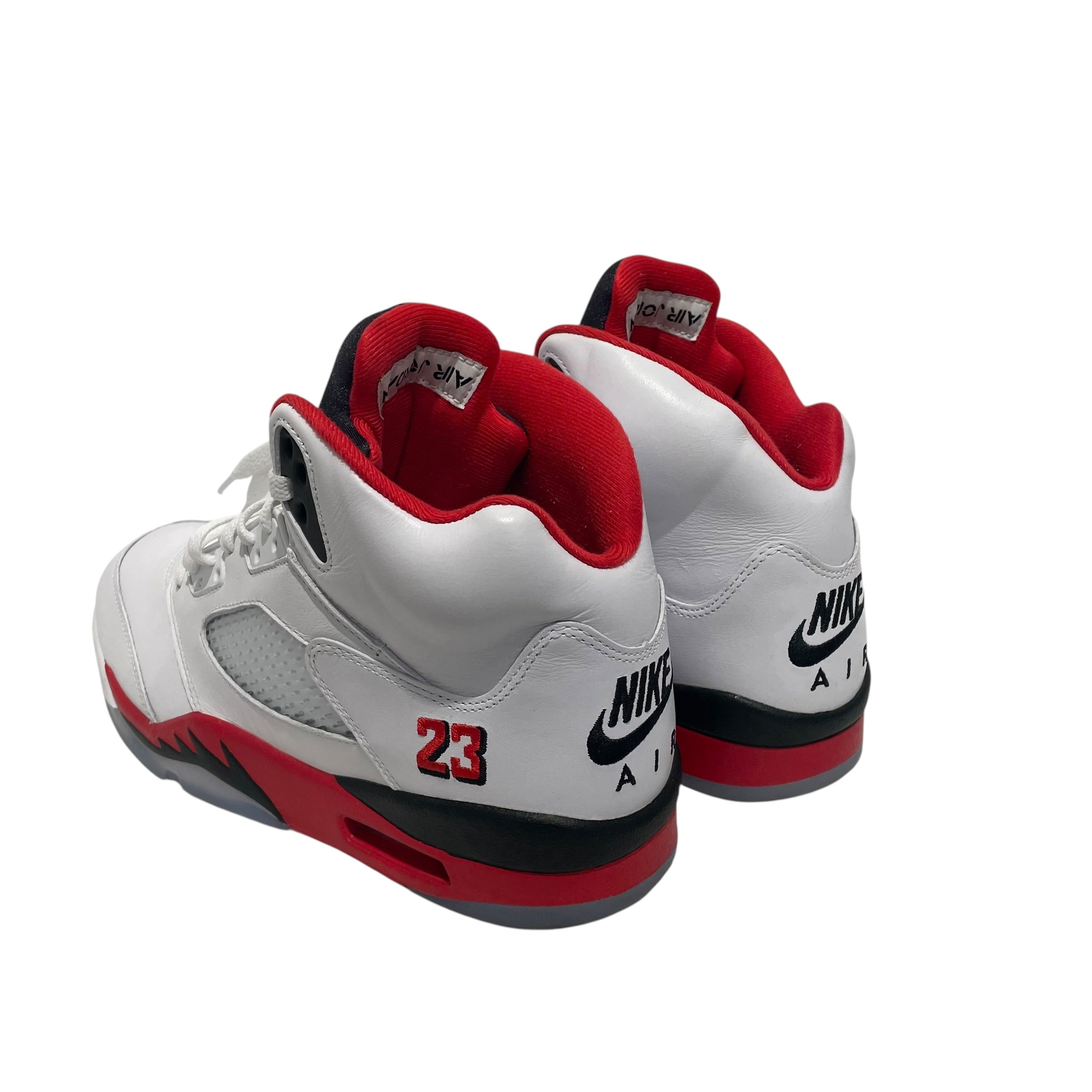 NIKE/Hi-Sneakers/US 11/Leather/WHT/Jordan 5 "Fire Red" view 2