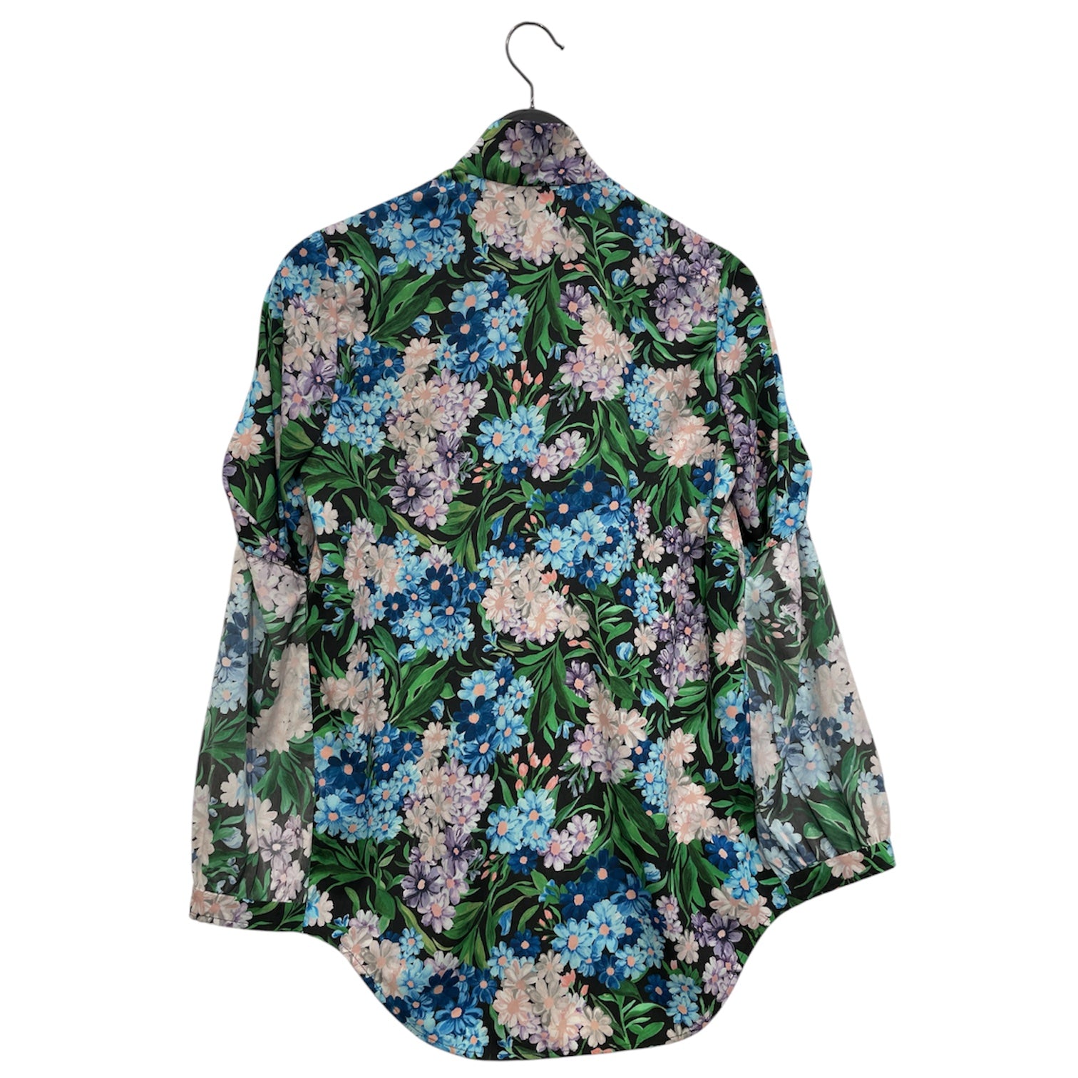 BALENCIAGA/SL Blouse/36/Floral Pattern/Polyester/MLT/TIE COLLAR BLOUSE view 2