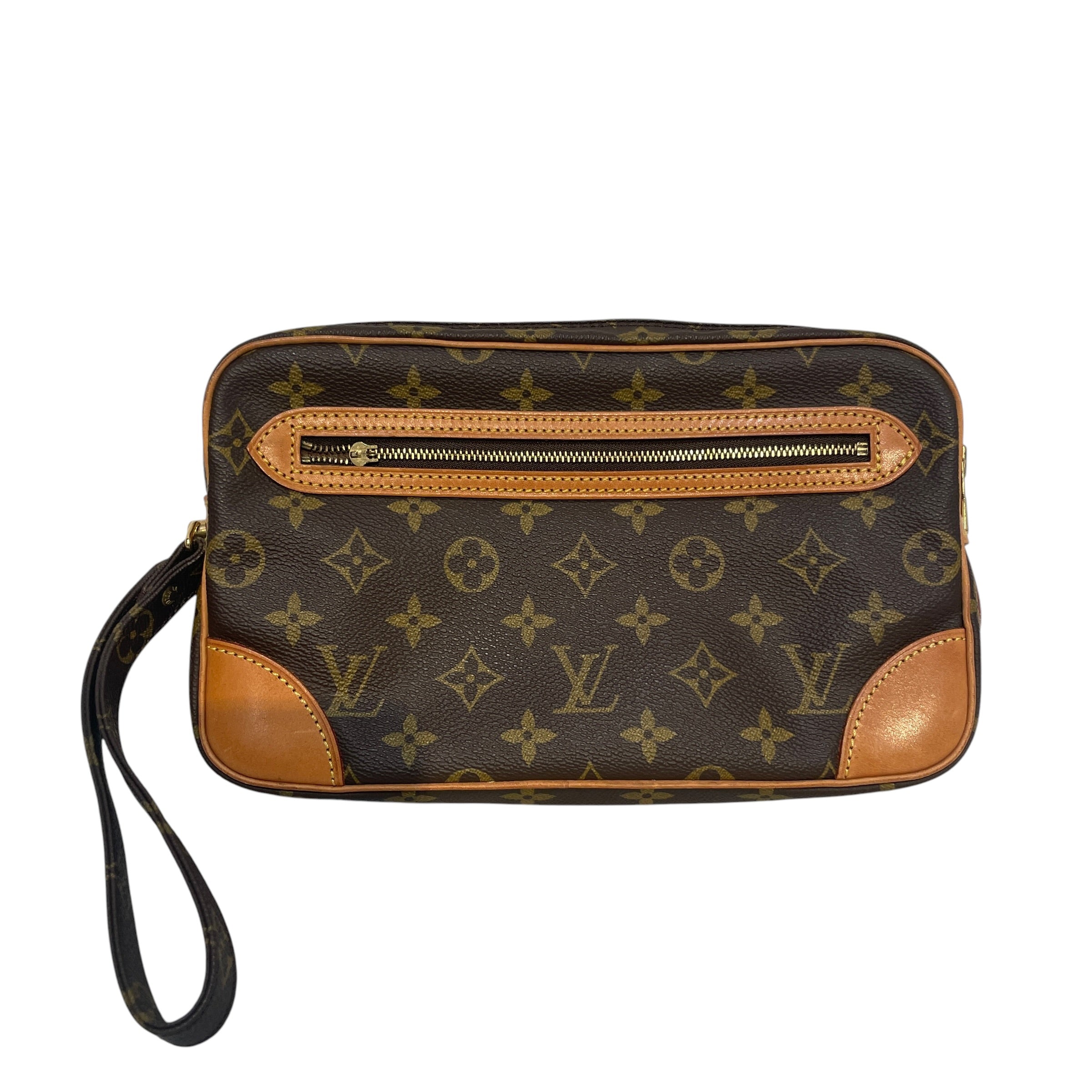 LOUIS VUITTON/Bag/Monogram/Leather/BRW/toiletry Bag view 1