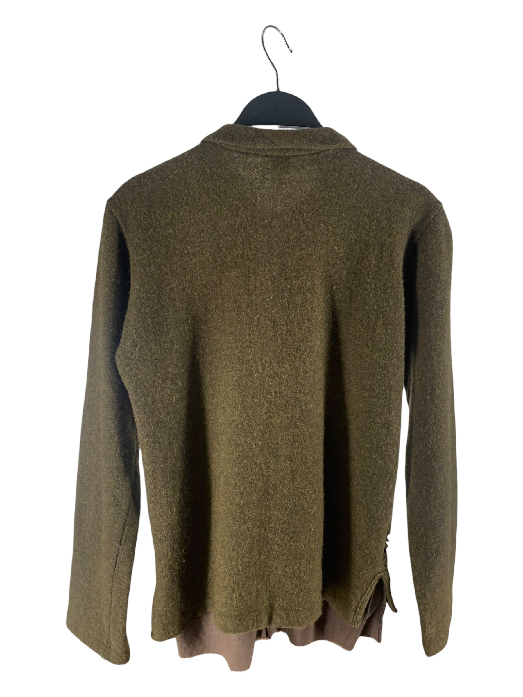 Y's/Cardigan/3/Wool/GRY/DISTRESSED CARDIGAN view 2