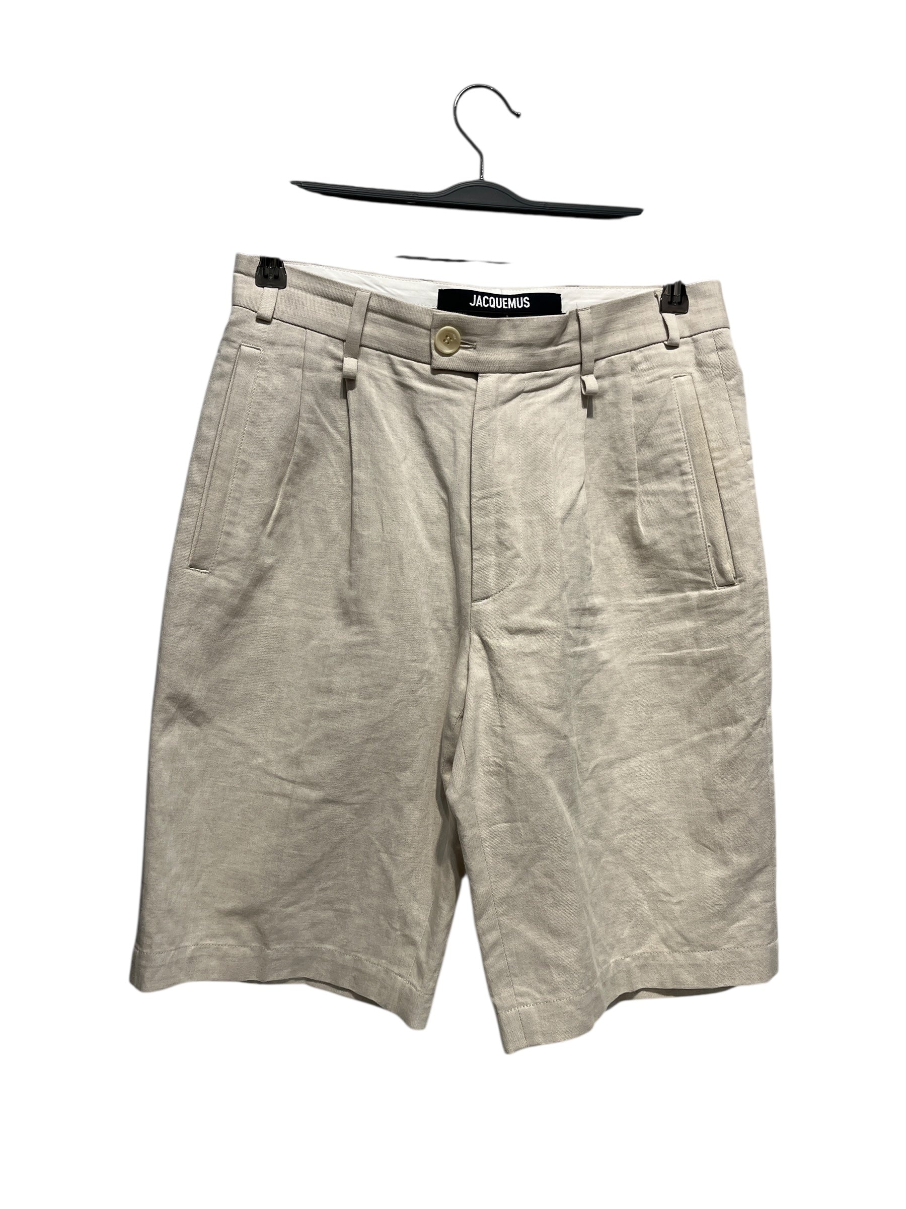 JACQUEMUS/Shorts/46/Cotton/CRM/CARIBENER SHORTS view 1