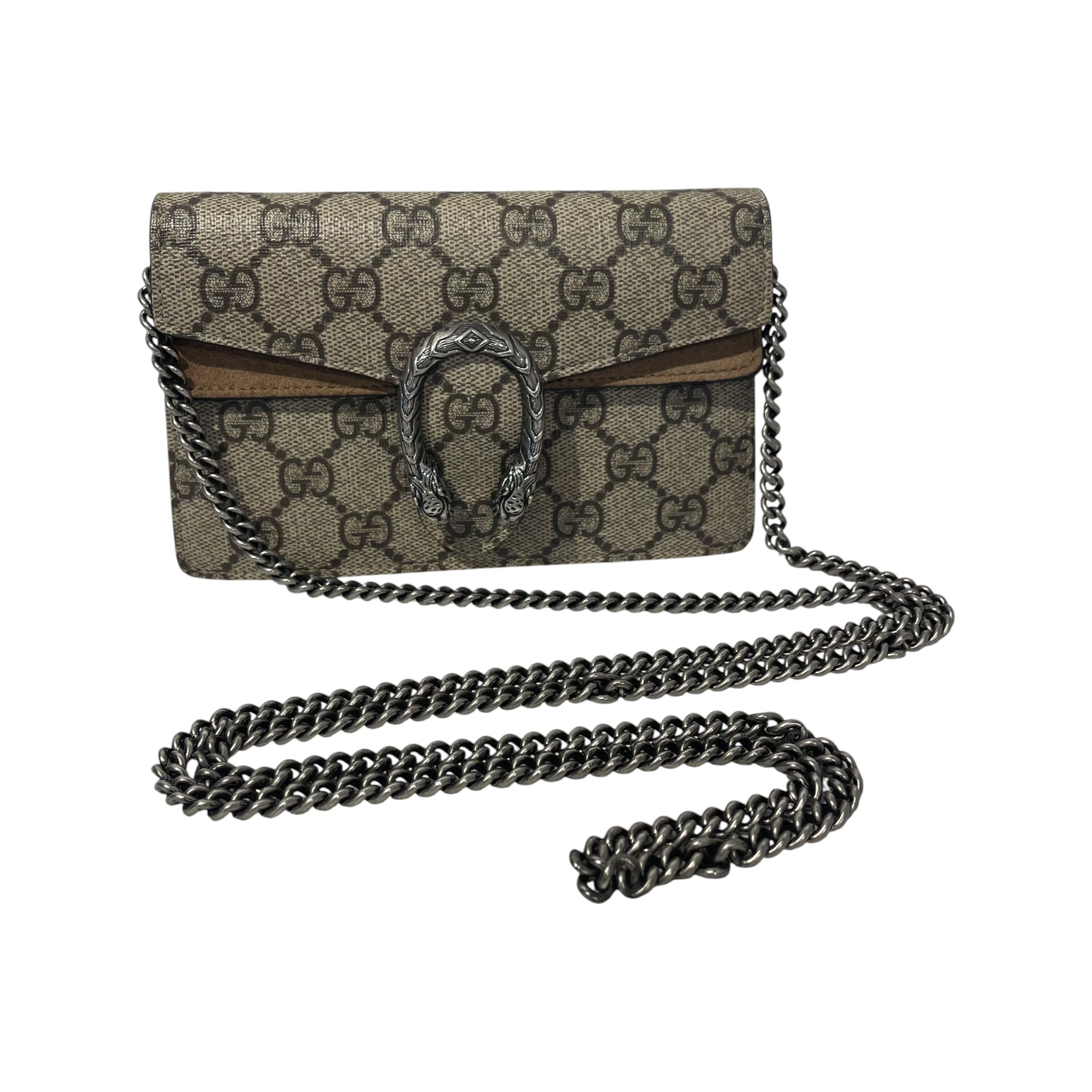 GUCCI/Cross Body Bag/Monogram/Leather/BRW/DIONYSUS GG SUPER MINI BAG view 1