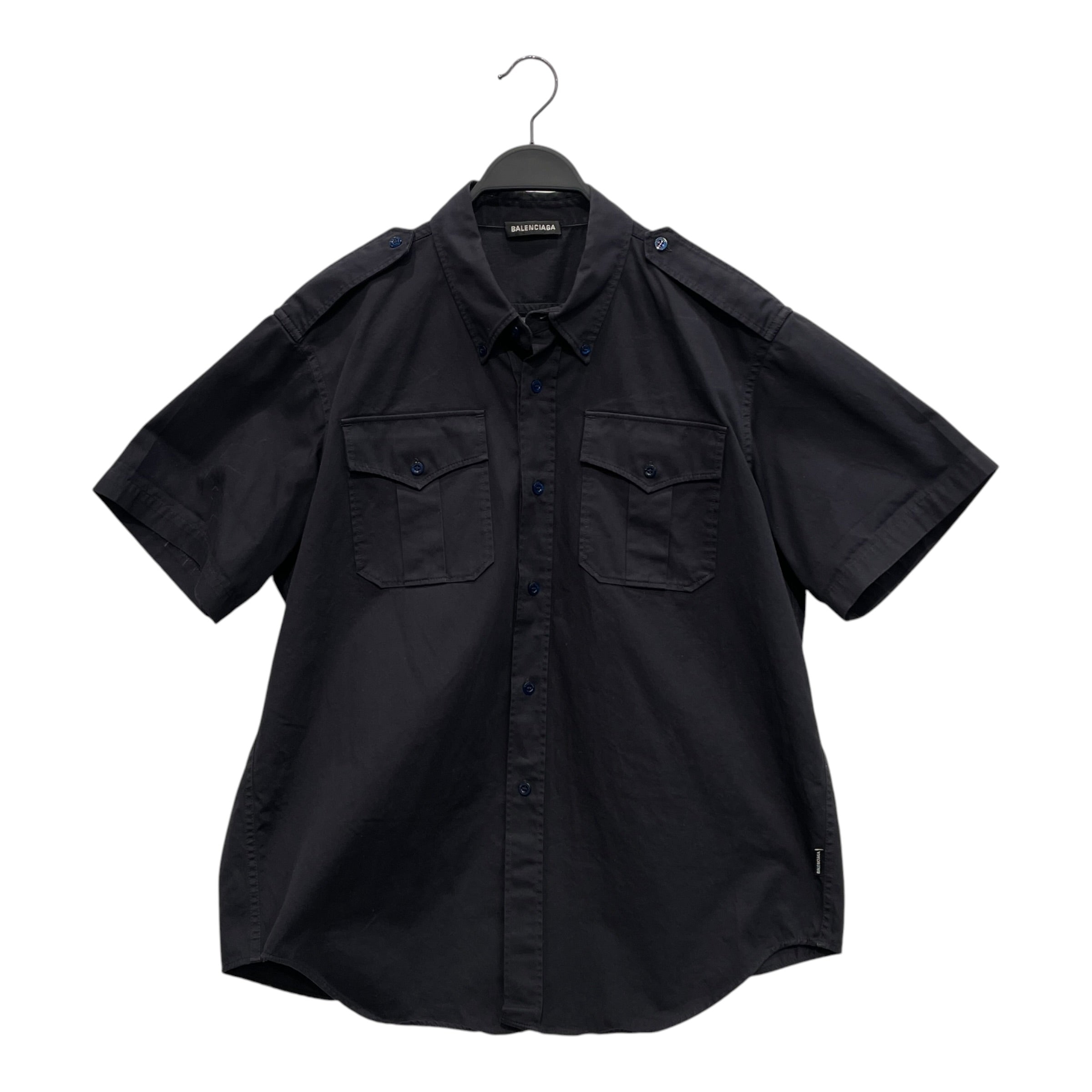 BALENCIAGA/LS Shirt/42/Cotton/WHT/BB LS WHT HIGH SIDE SLIT SHIRT view 1