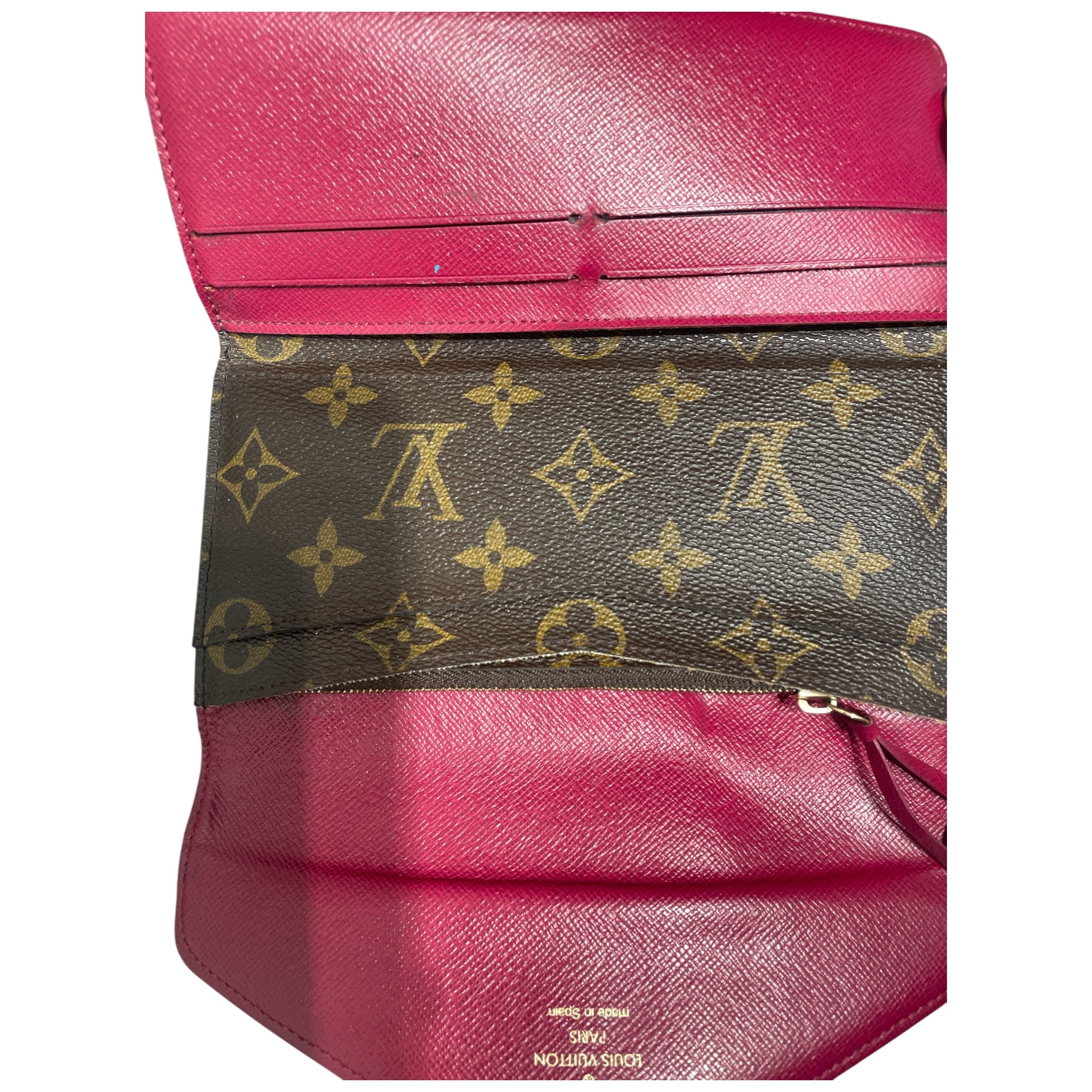 LOUIS VUITTON/Long Wallet/Monogram/Leather/BRW/LV Monogram Portefeulle Sarah view 3