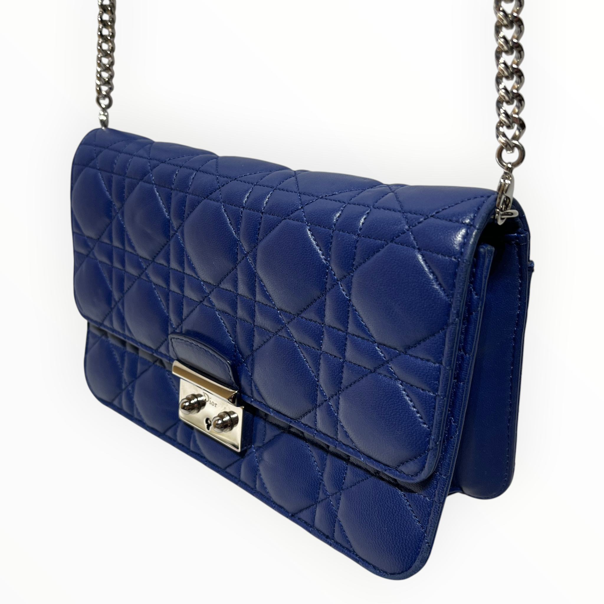 Christian Dior/Hand Bag/Leather/PPL/quilted lock flap view 5